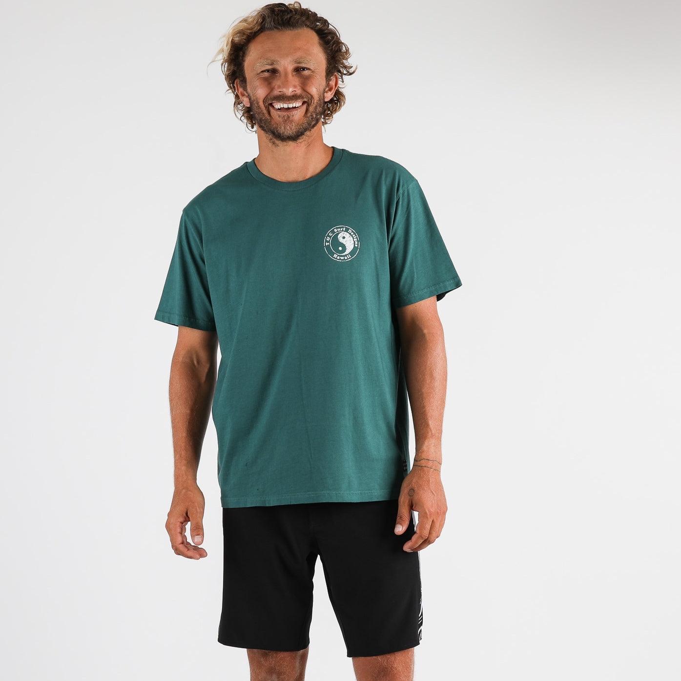 Monochrome Tee - Washed Emerald