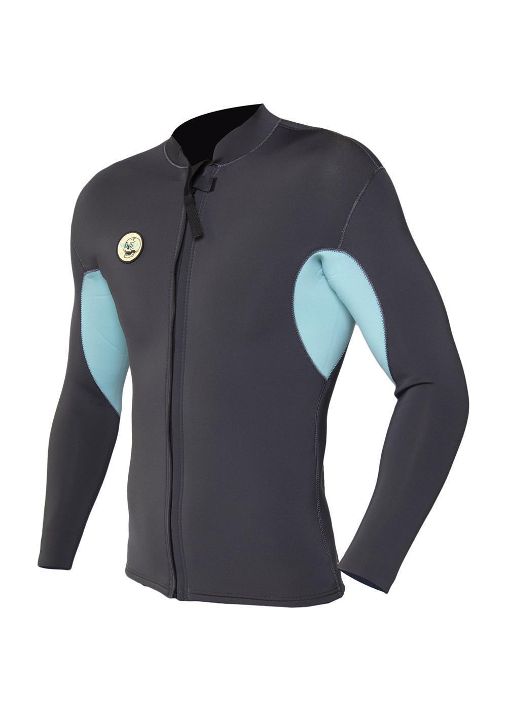 Solid Sets 2mm Front Zip Jacket - Phantom
