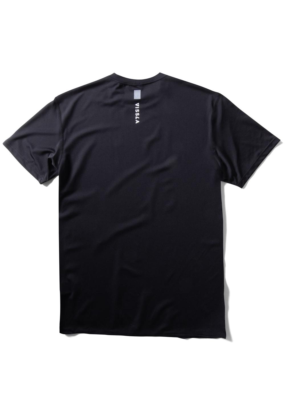 Vissla Twisted Eco Short Sleeve Surf Tee - Black Heather back