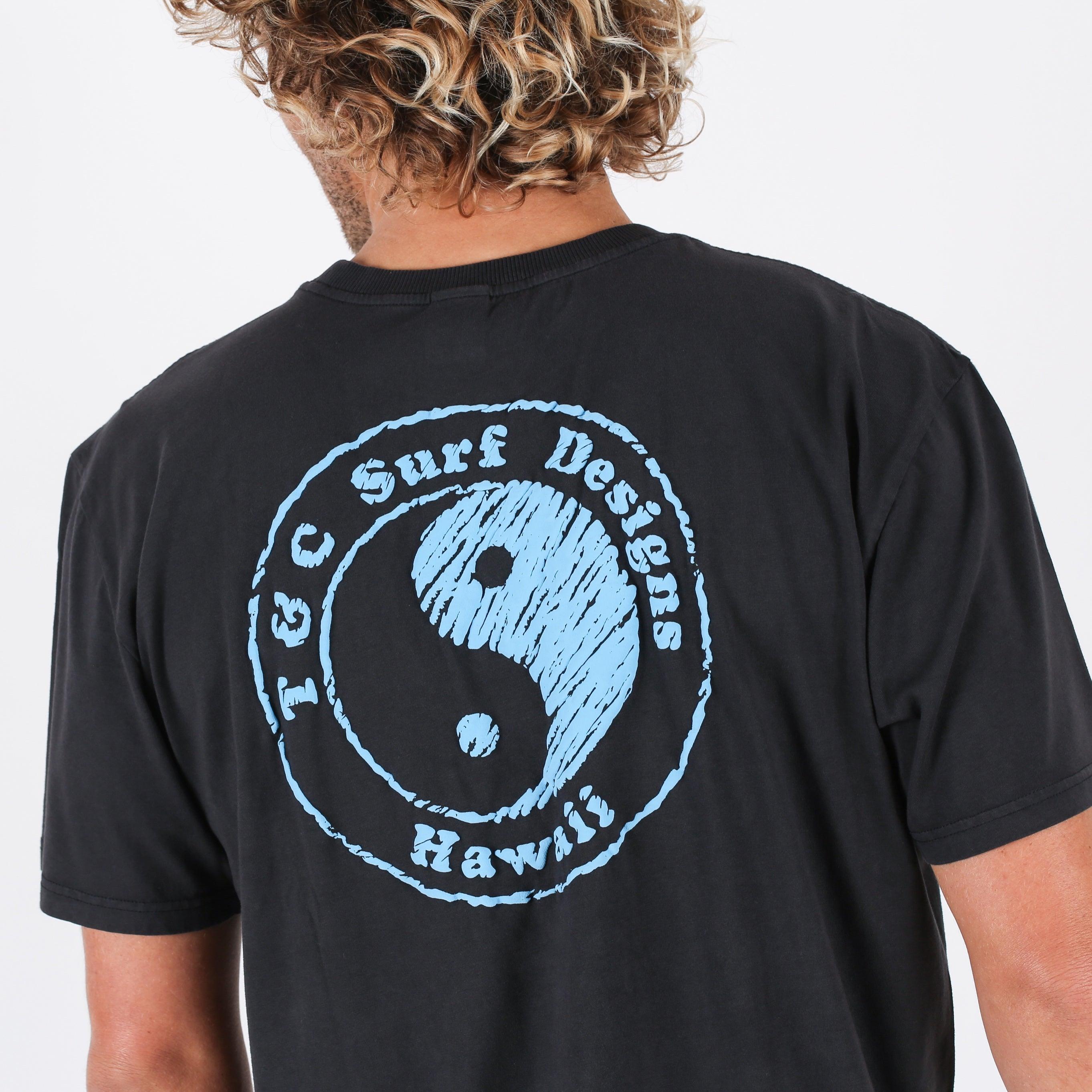 Monochrome Tee - Washed Black/Blue