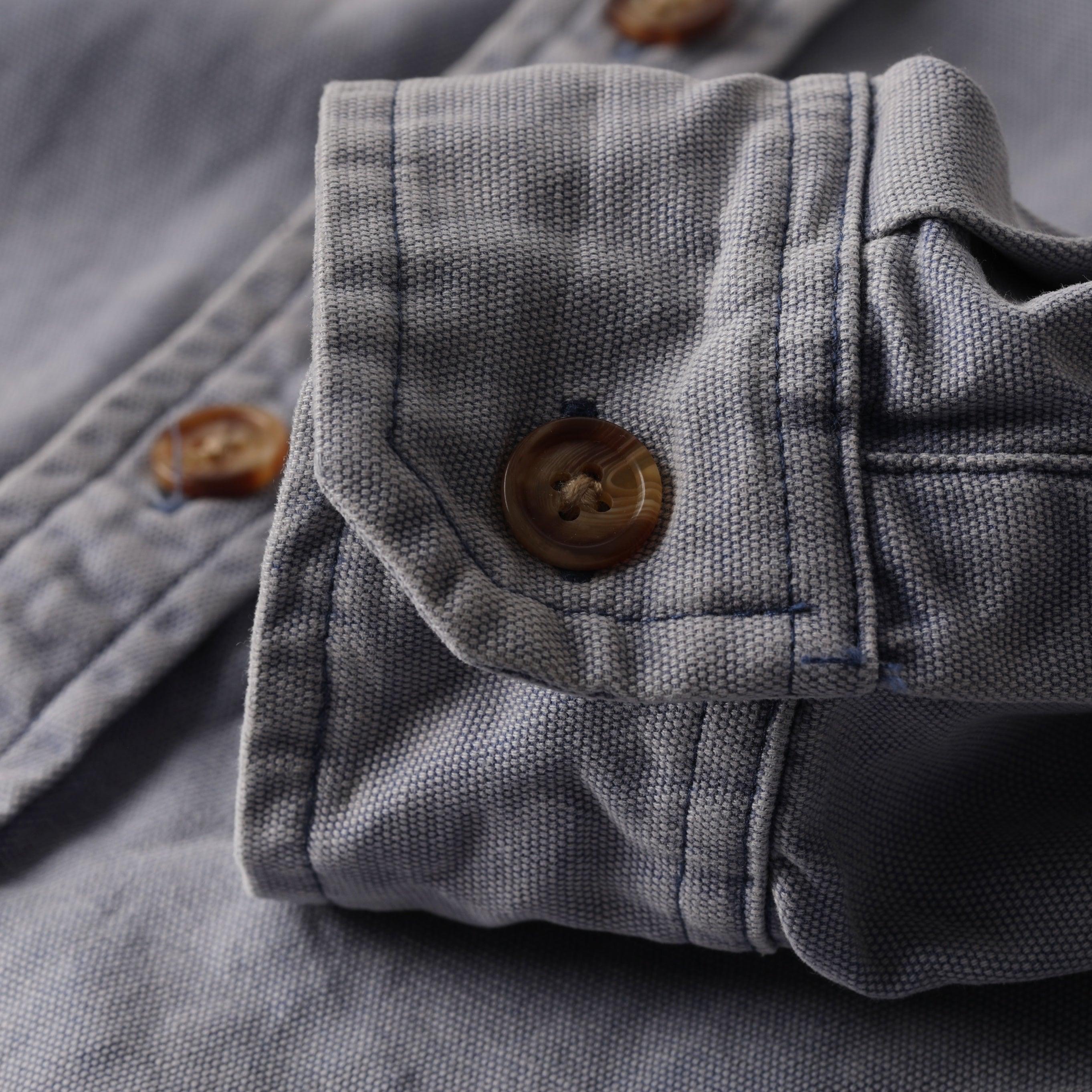 Dawn L/S Canvas Overshirt - Ocean