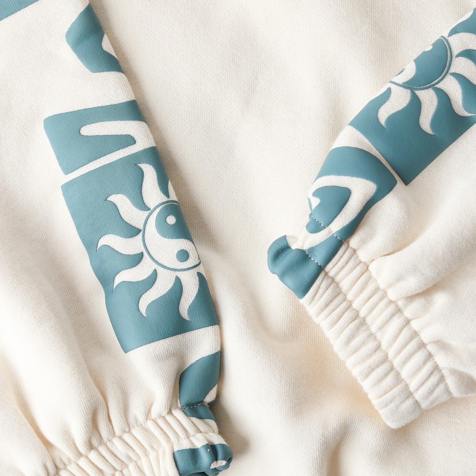 Retro Sun Half Zip Fleece - Snow