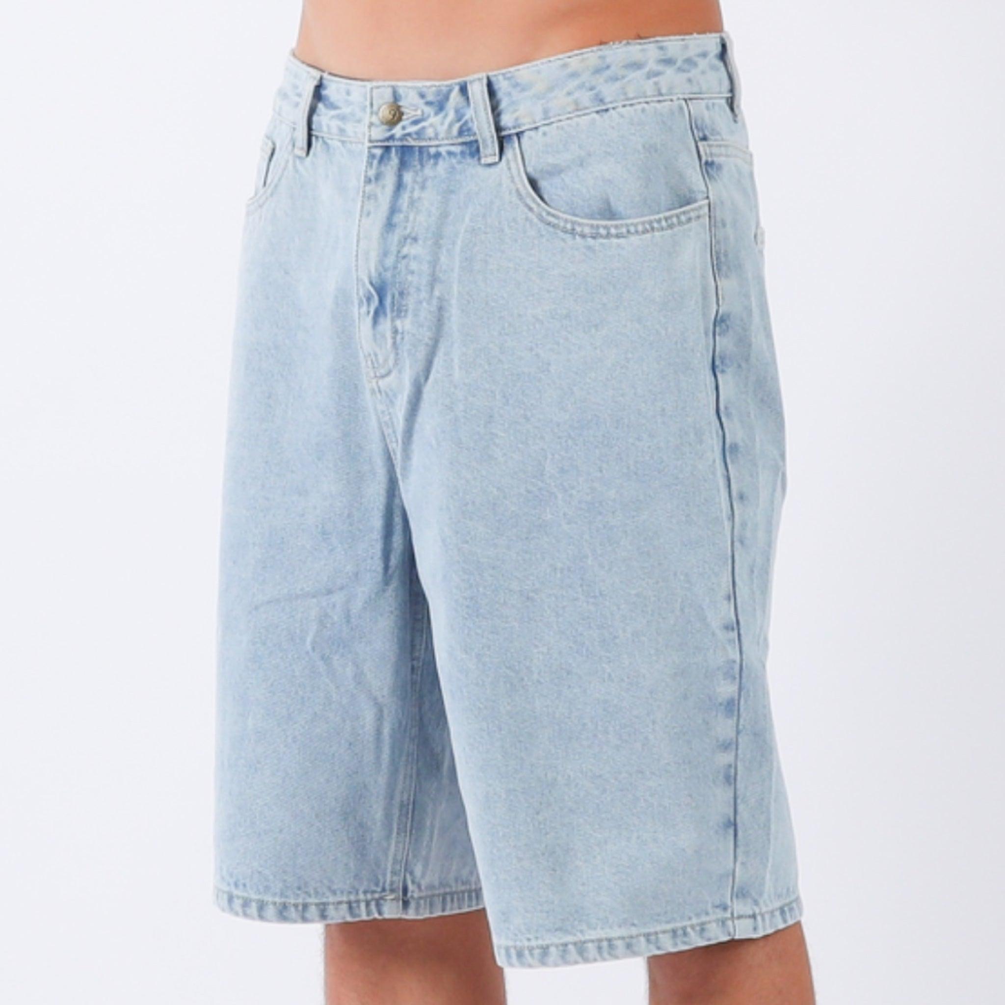 Full body view with shorts