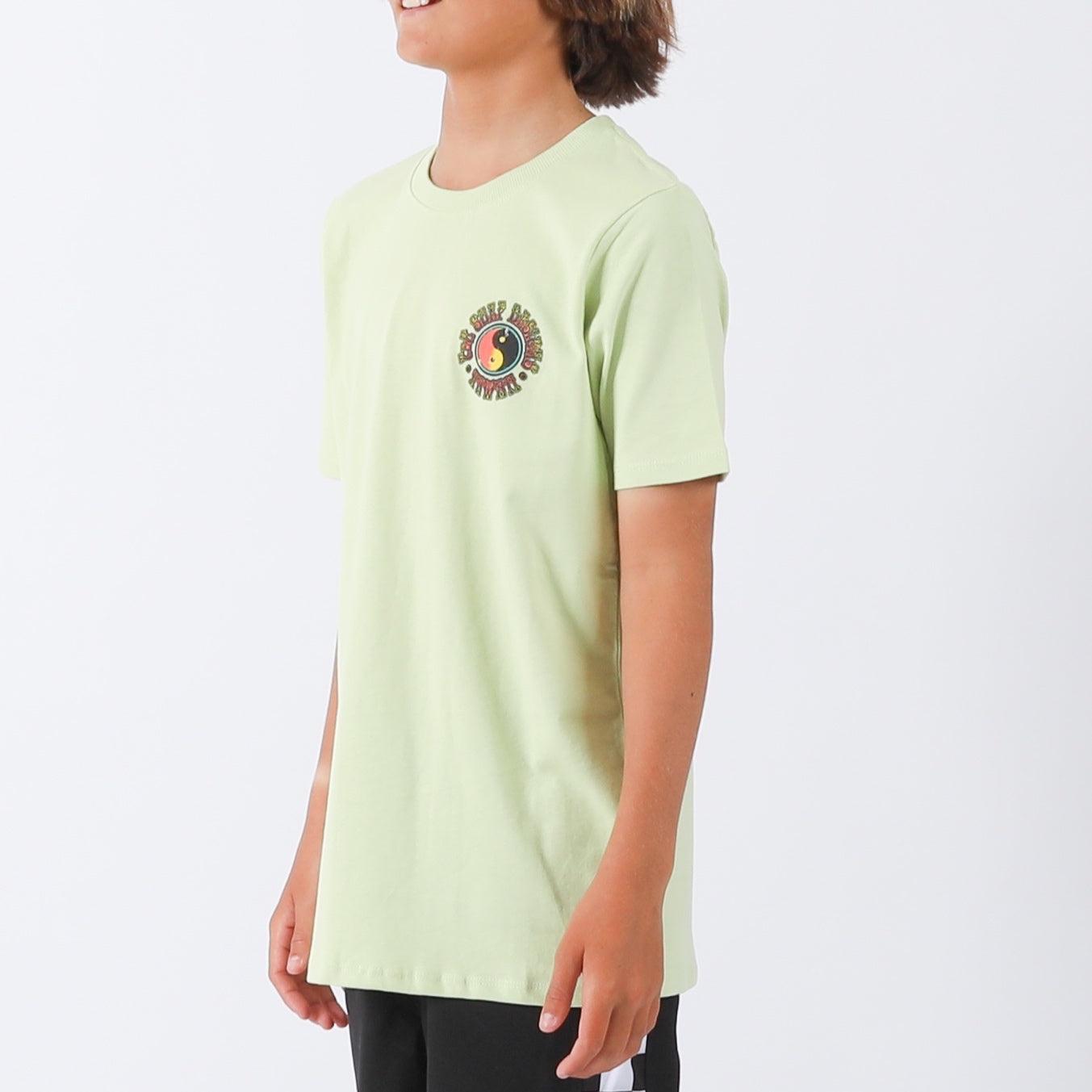 Model wearing Boys Vault Tee