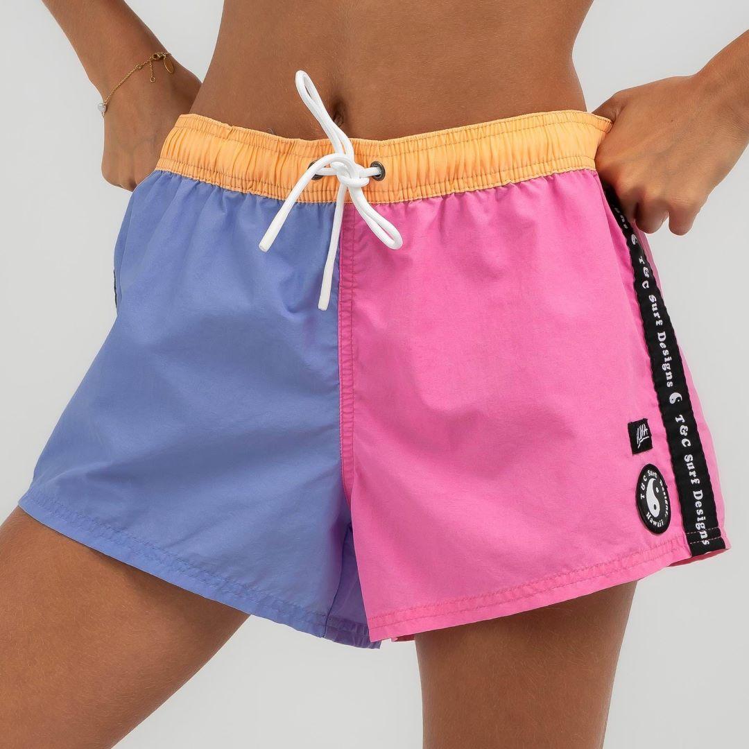 Front view of surf shorts