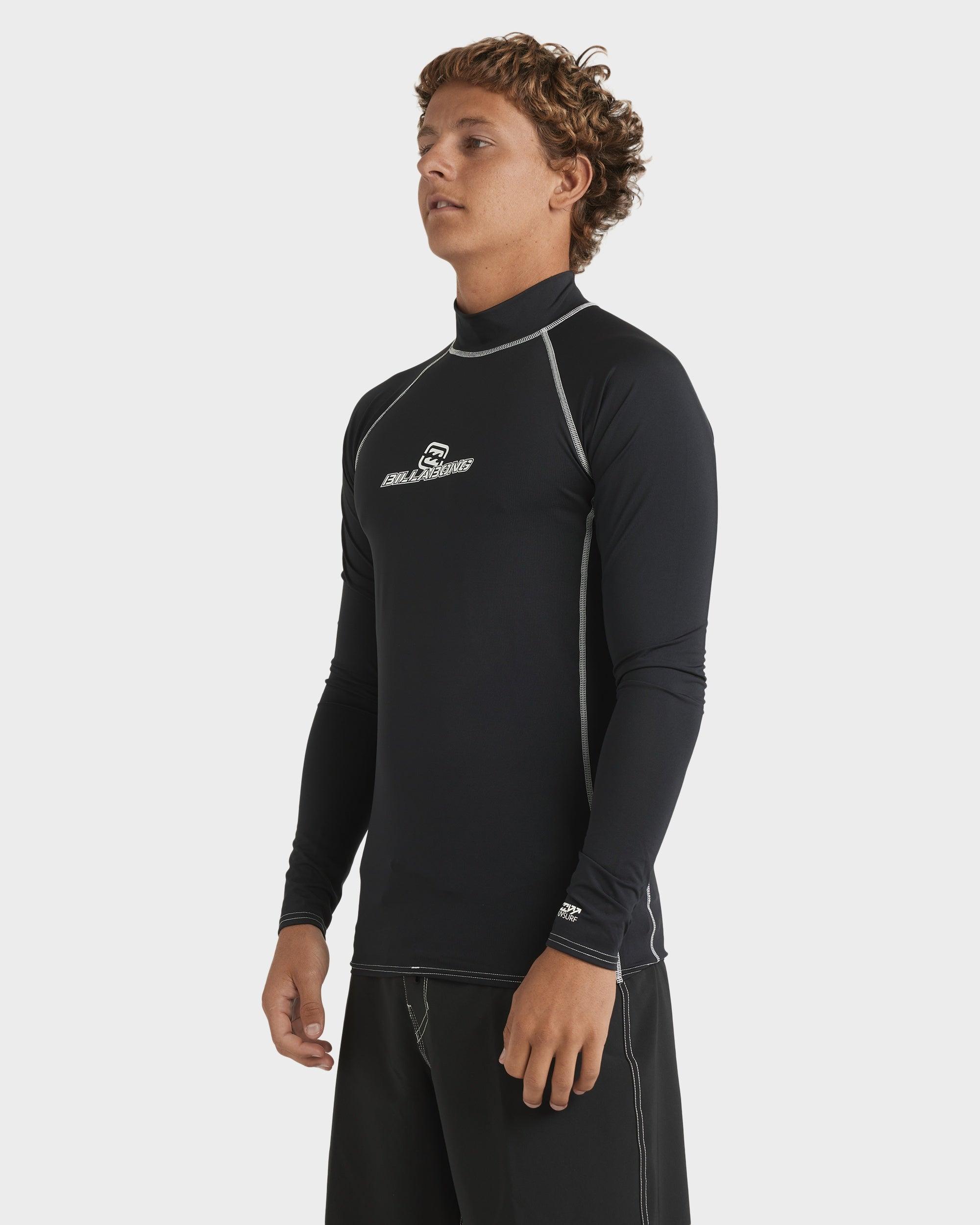 Mens Jimmy Contrast Long Sleeve Rash Vest
