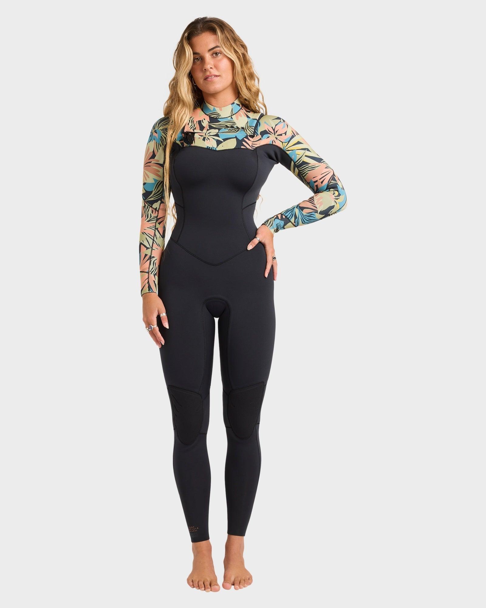 Womens 3/2mm Salty Dayz Chest Zip Wetsuit