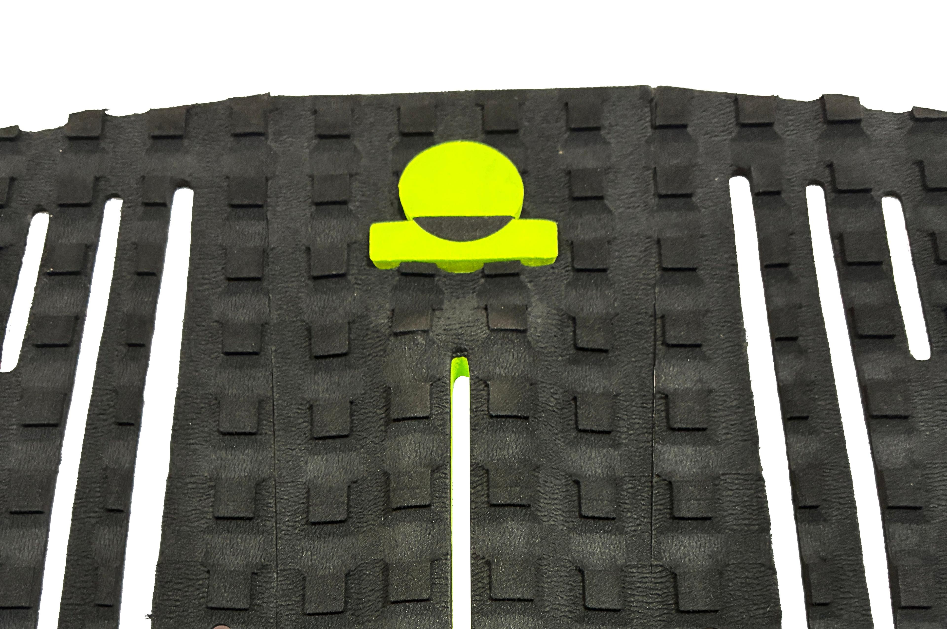 Summer vibes Session 3-Piece GROM SIZE surfboard deck grip traction tail pad - Yellow