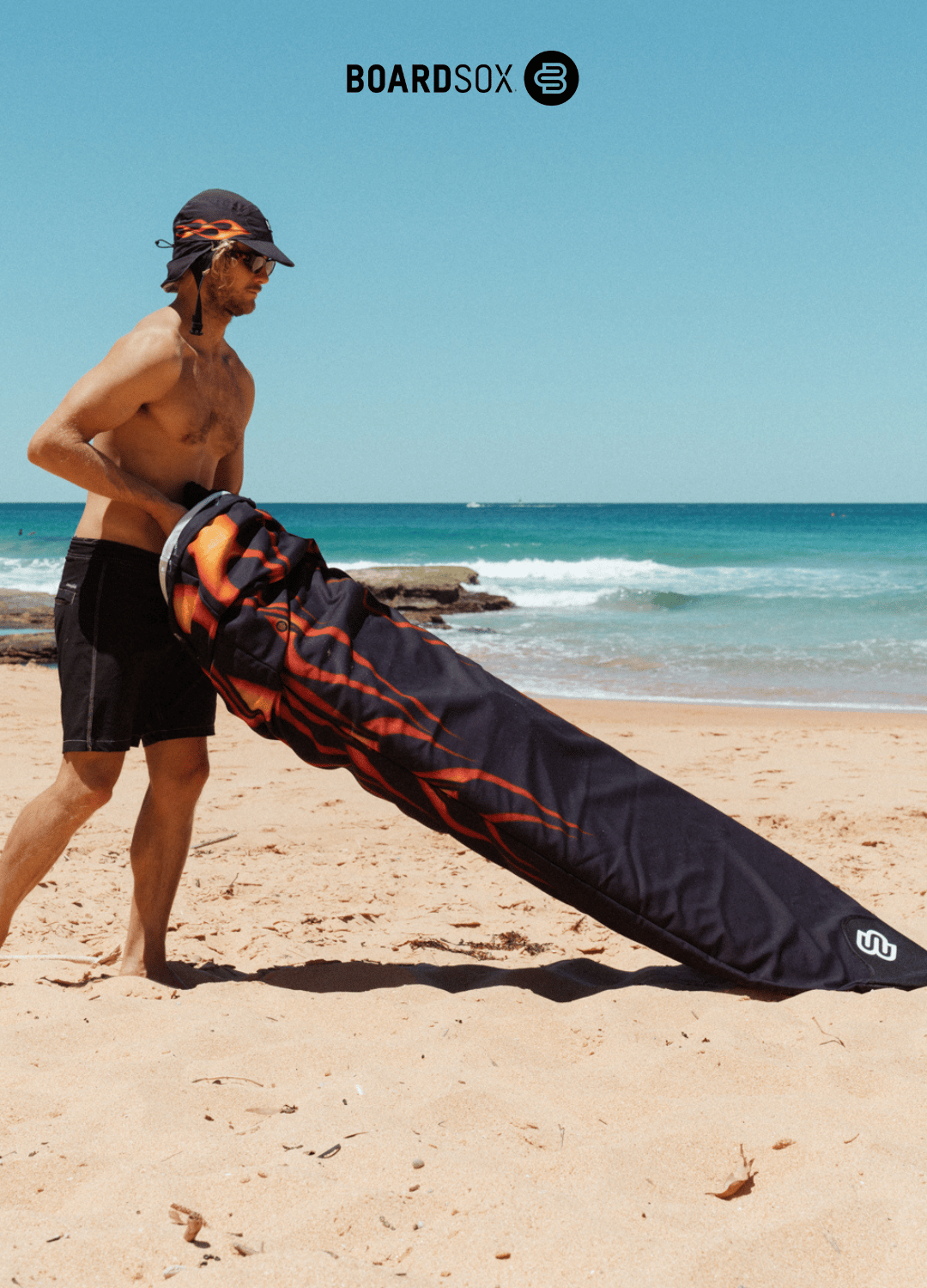 Flames Boardsox Surf Hat
