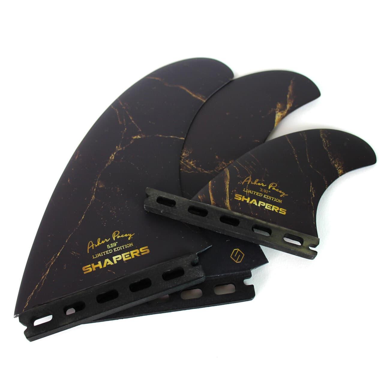 Asher Pacey 5.59" + Stabiliser - Single Tab-Black/Gold 3