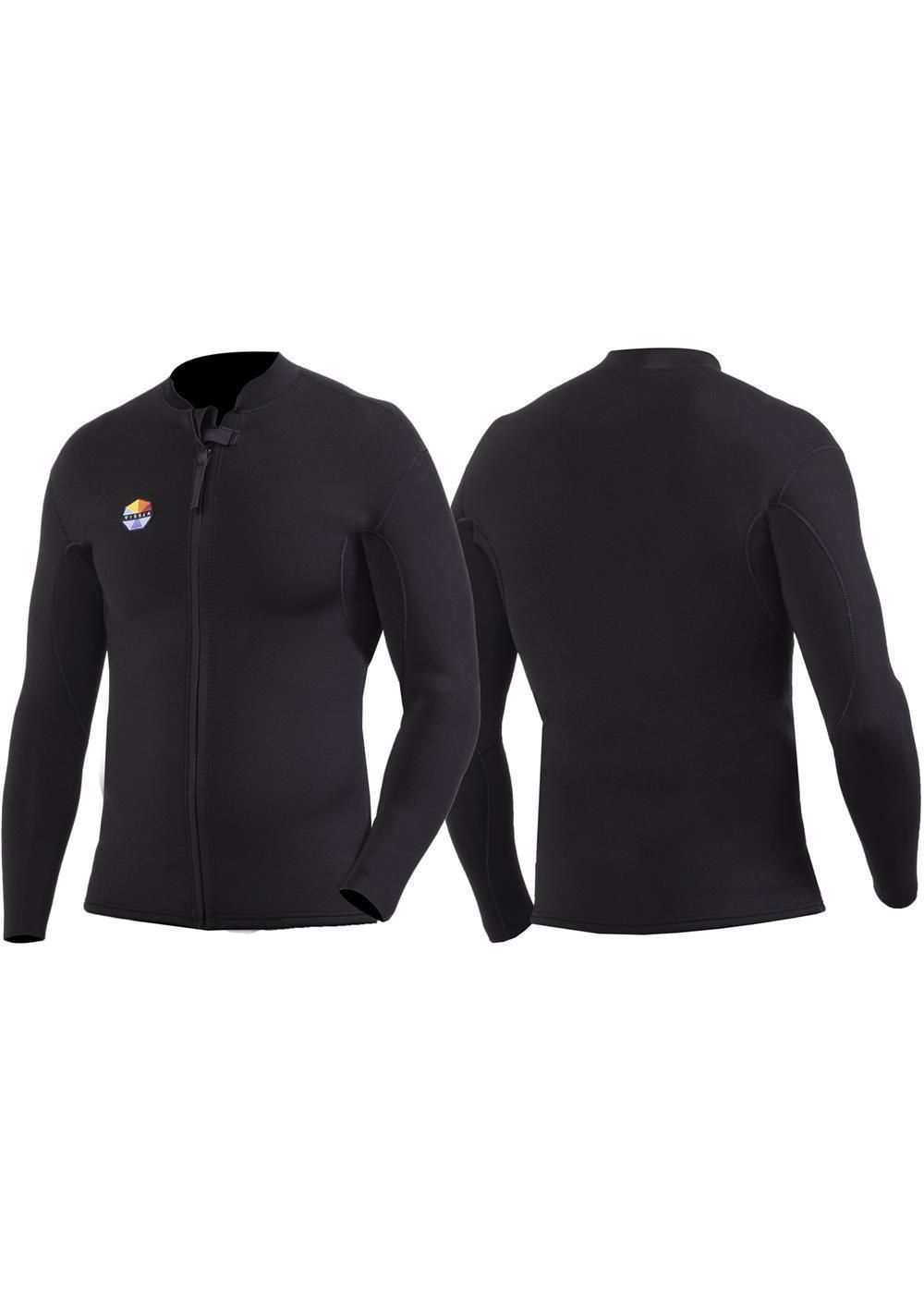 Solid Sets 2mm Front Zip Jacket - Black 3