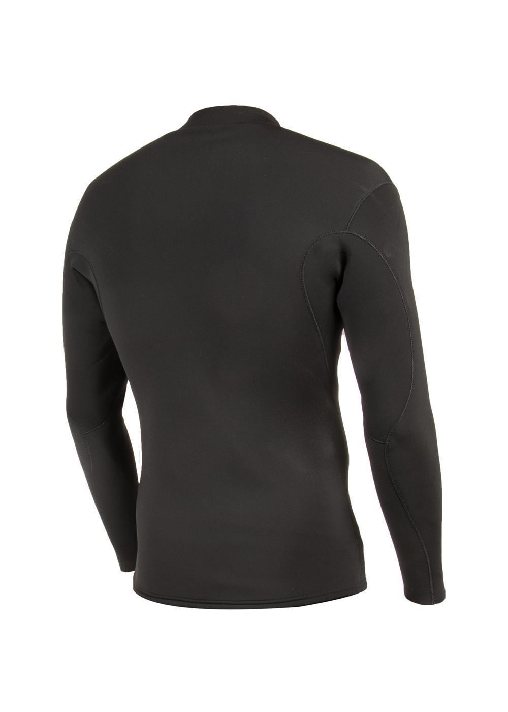 Solid Sets 2mm Front Zip Jacket - Black 3 2
