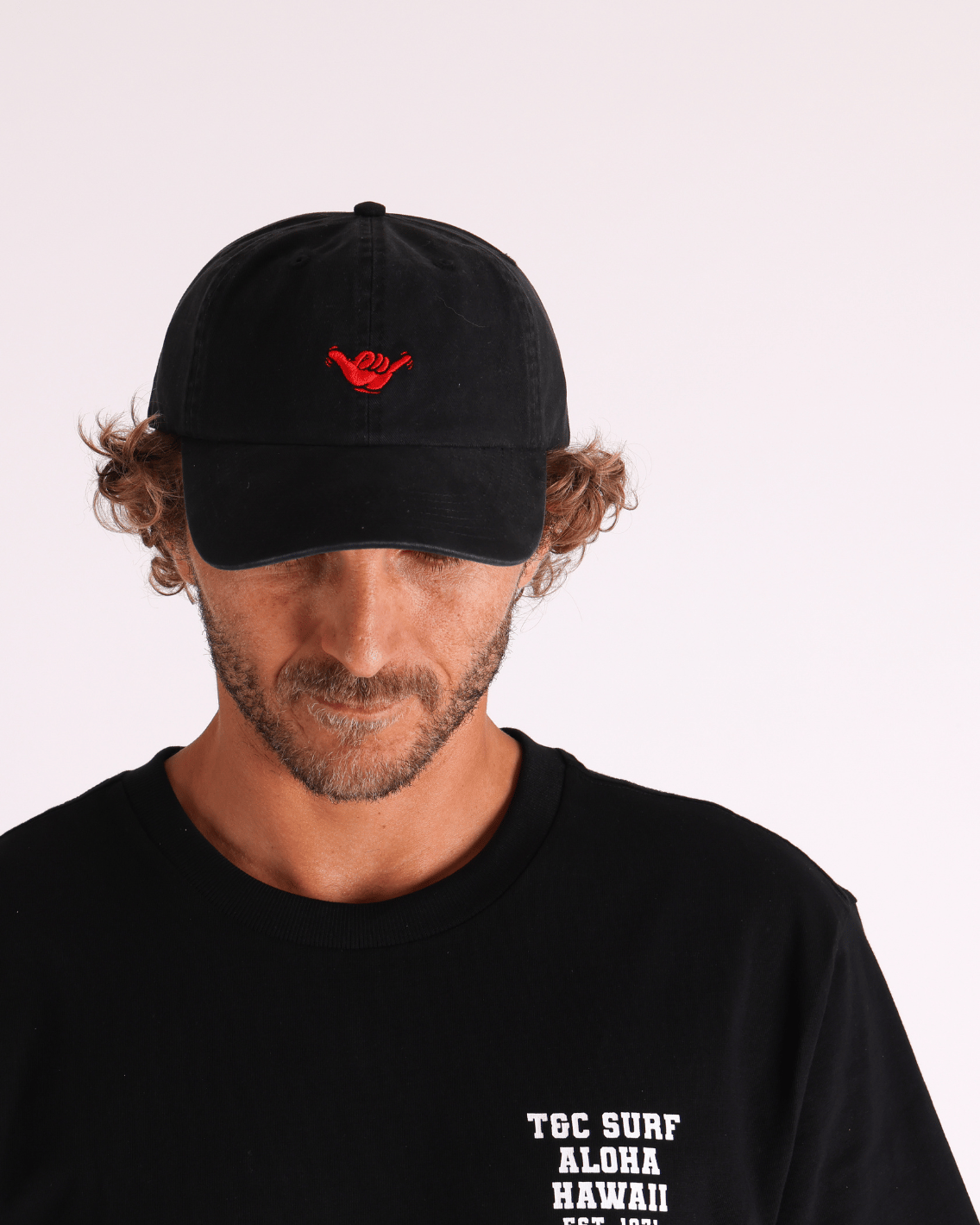 Shakka Aloha Dad Cap - Washed Black