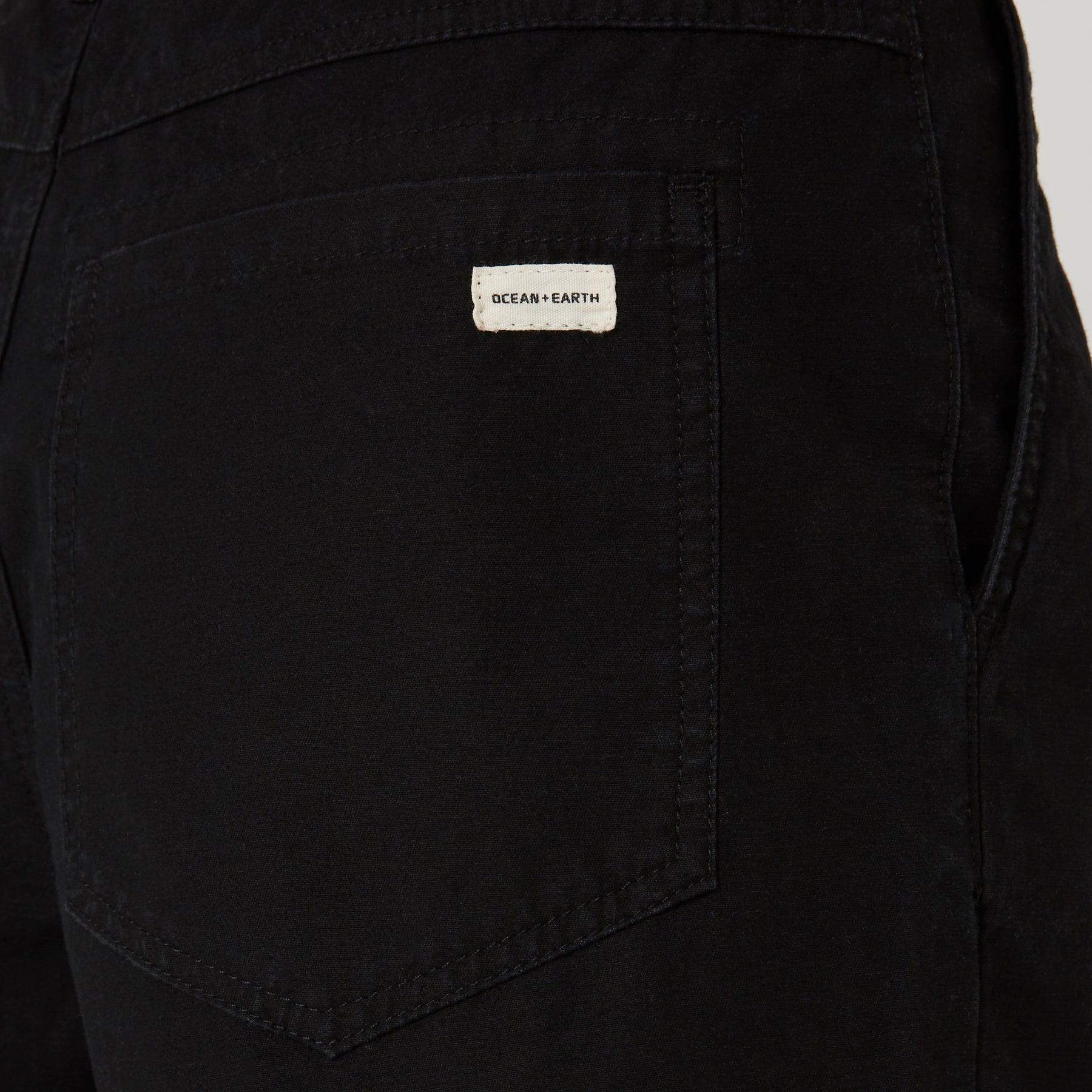 Black color utility short