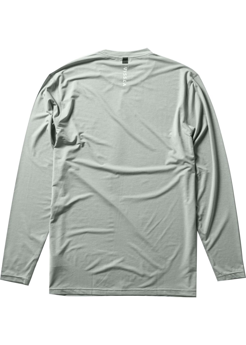 Vissla Twisted Eco Long Sleeve Surf Tee - Black Heather back