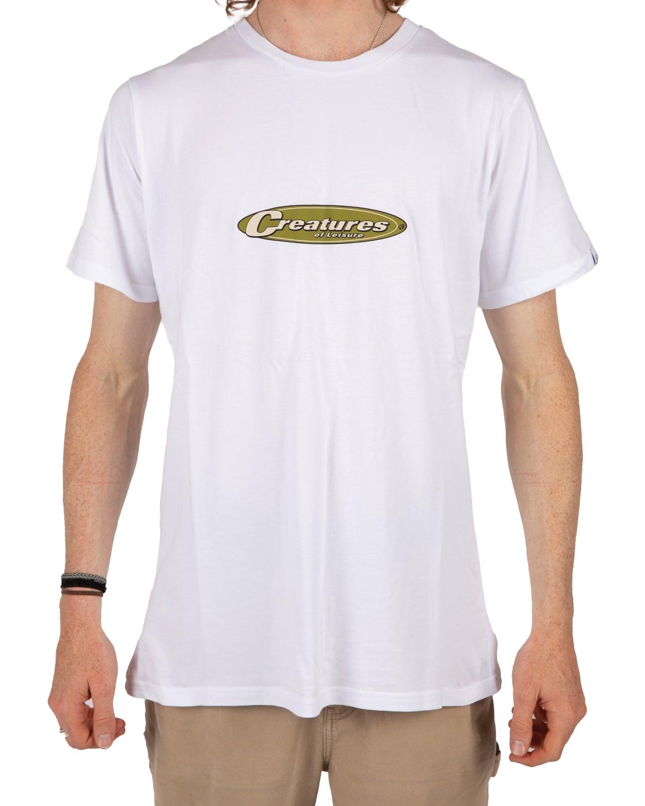Logo 9-0 S/S Tee | White