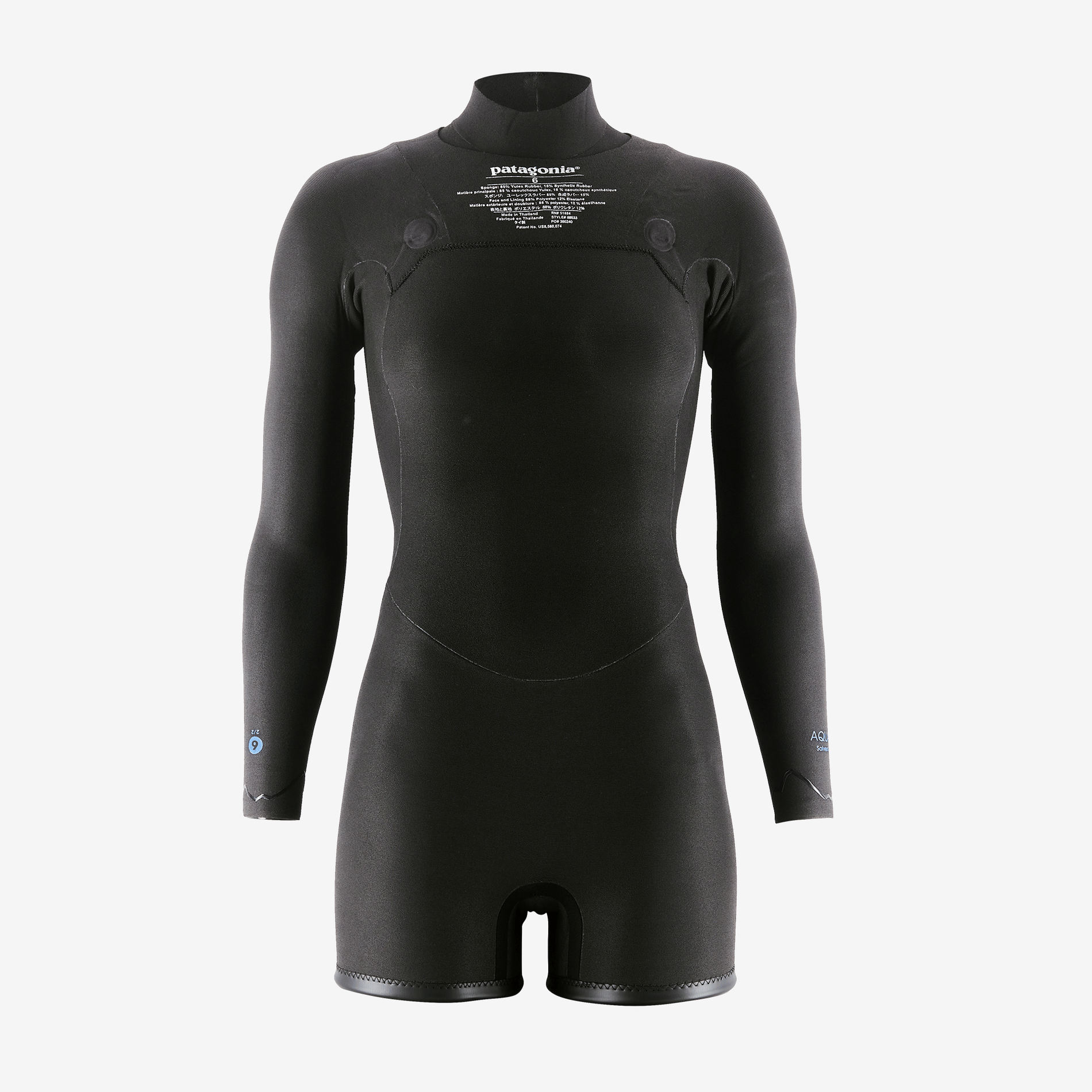 Front view of wetsuit