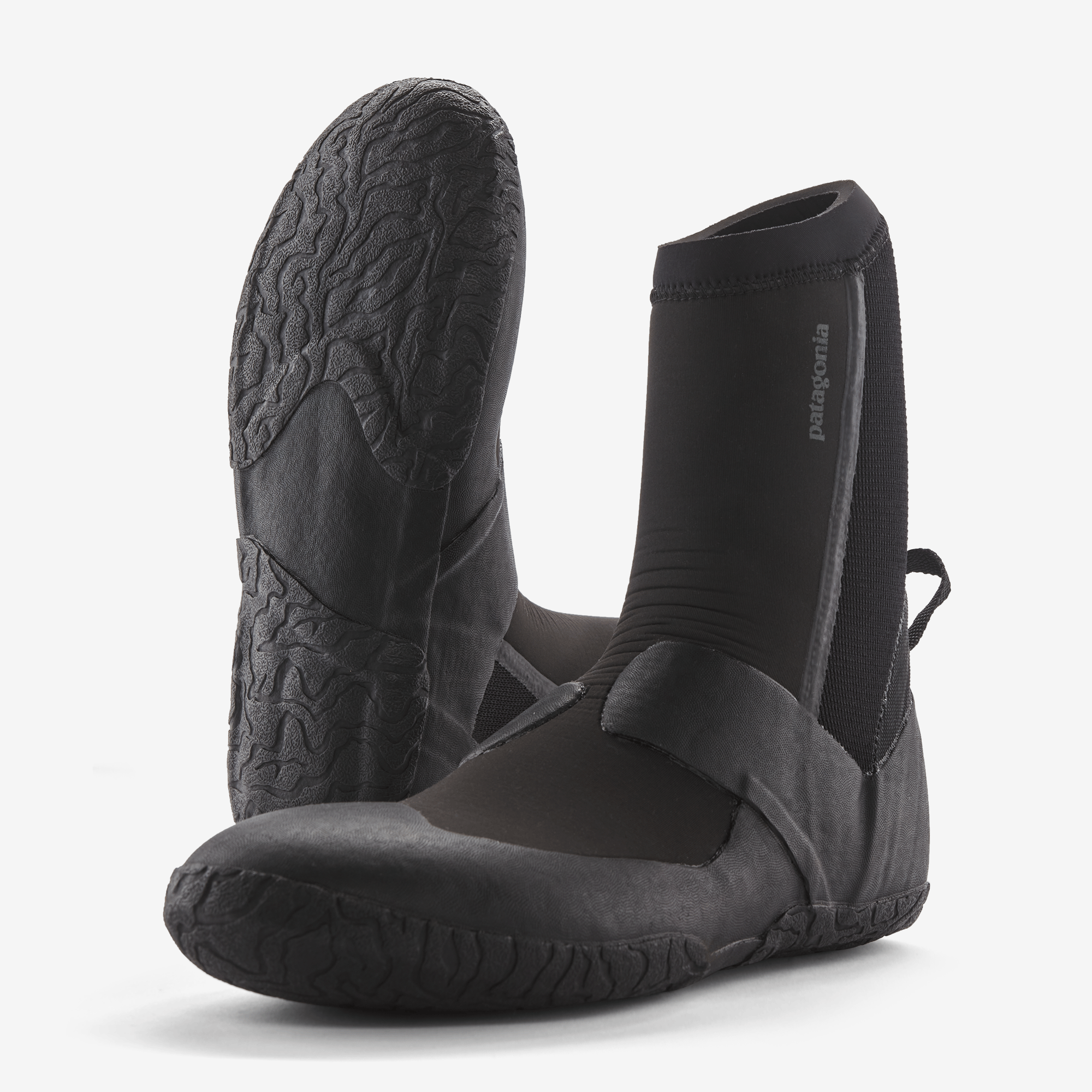Front view of wetsuit booties