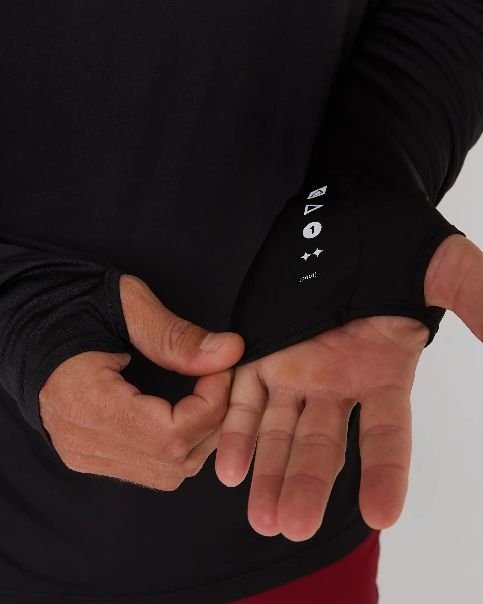 Follow Live Daily Sun Hood L/S - Black