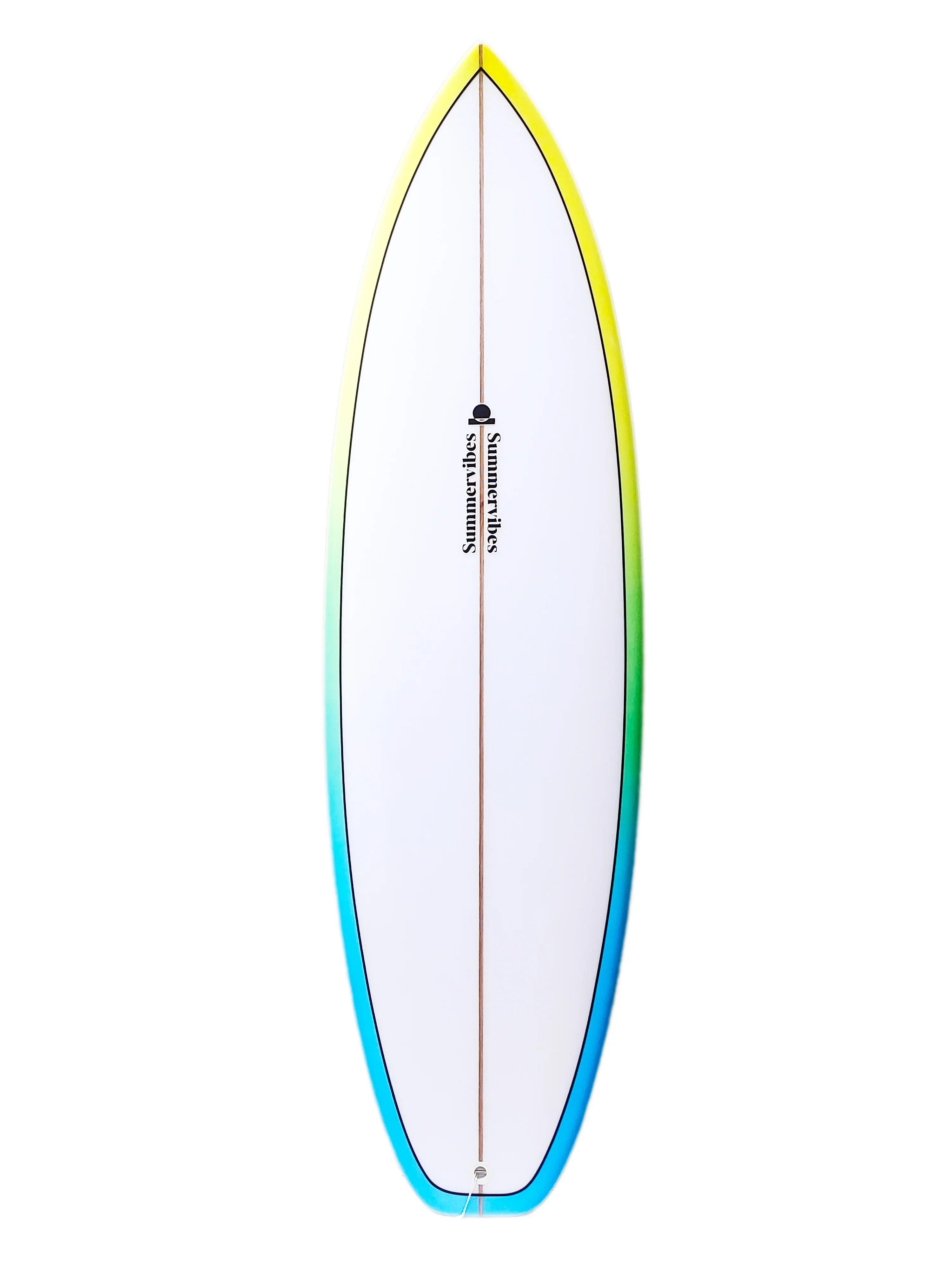Summer vibes Grom Youth Shortboard Surfboard - Blue fade - Summer vibes