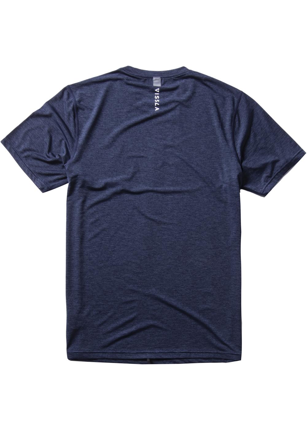 Vissla Twisted Eco Short Sleeve Surf Tee - Black Heather back