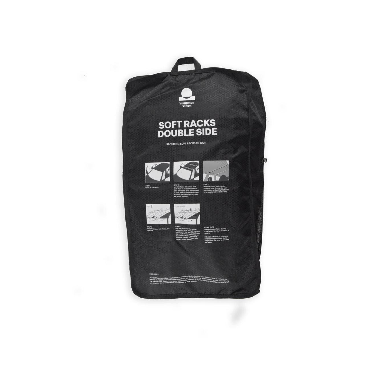 Soft racks in storage bag back