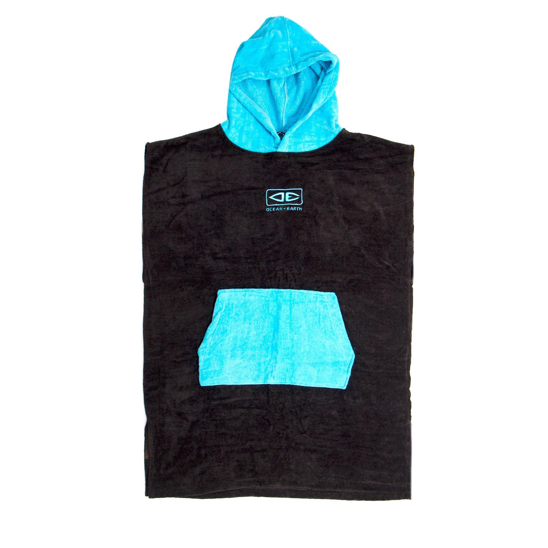 Youth Hooded Poncho - Black