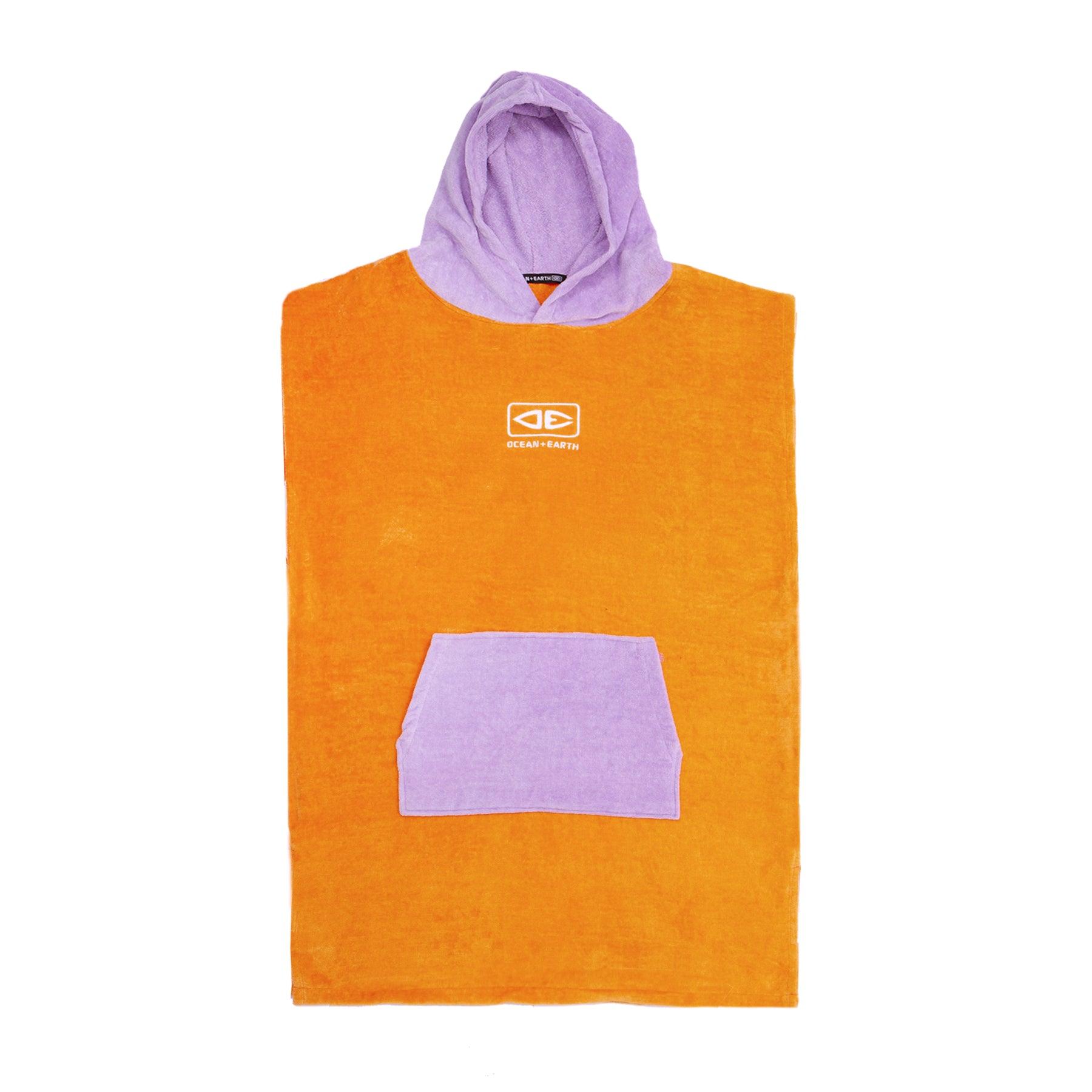 Youth Hooded Poncho - Orange