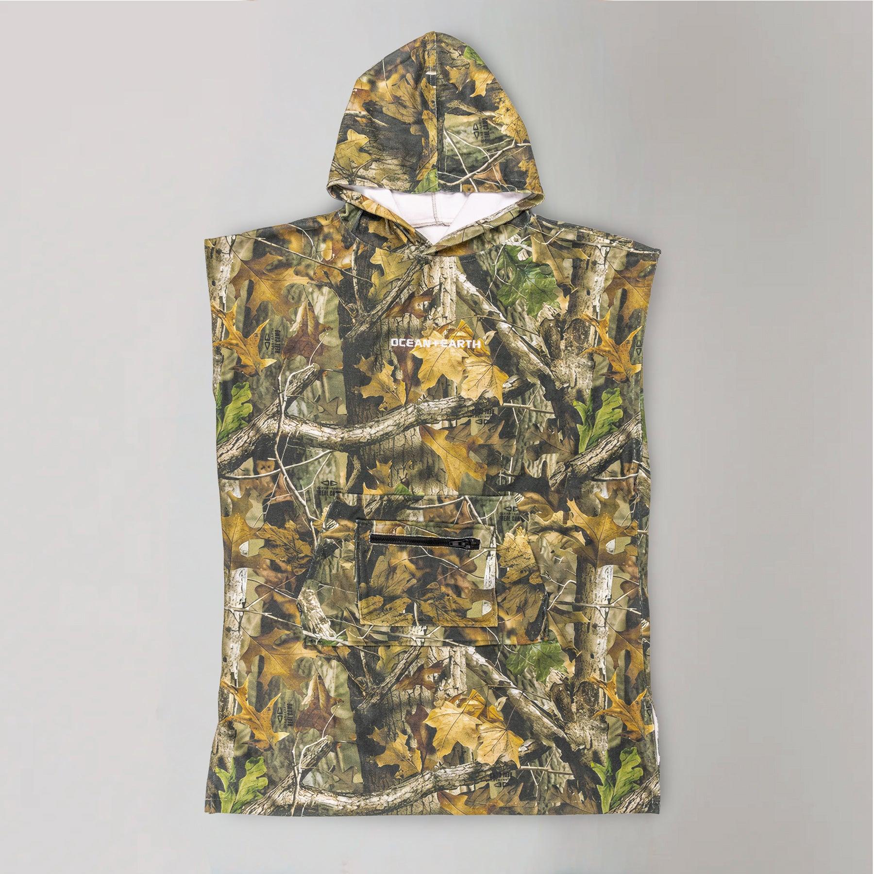 Youth Real Camo Hooded Poncho