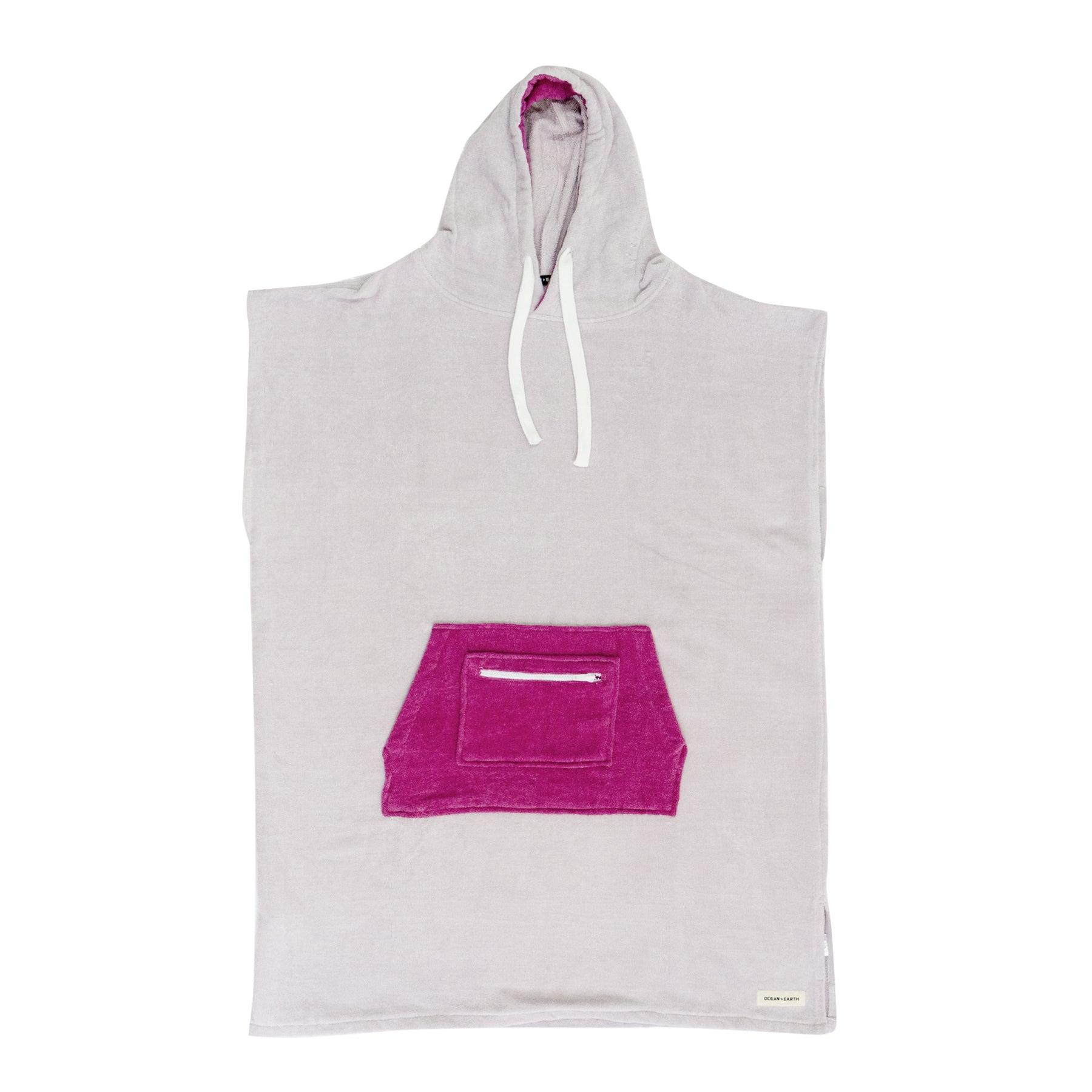 Ocean and Earth Ladies Day Dream Hooded Poncho - Lavender