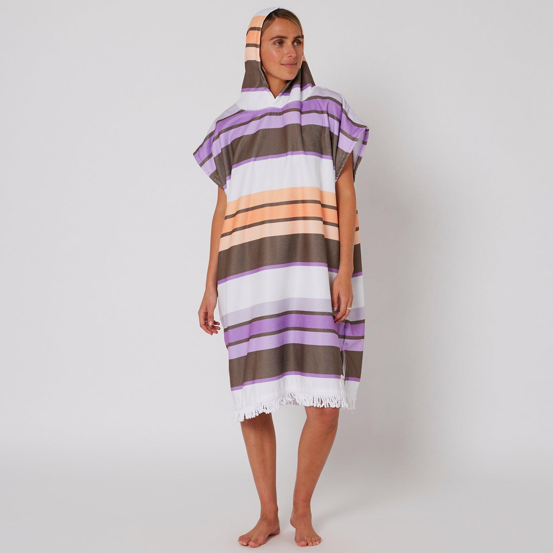Ladies Sunkissed Hooded Poncho Lifestyle