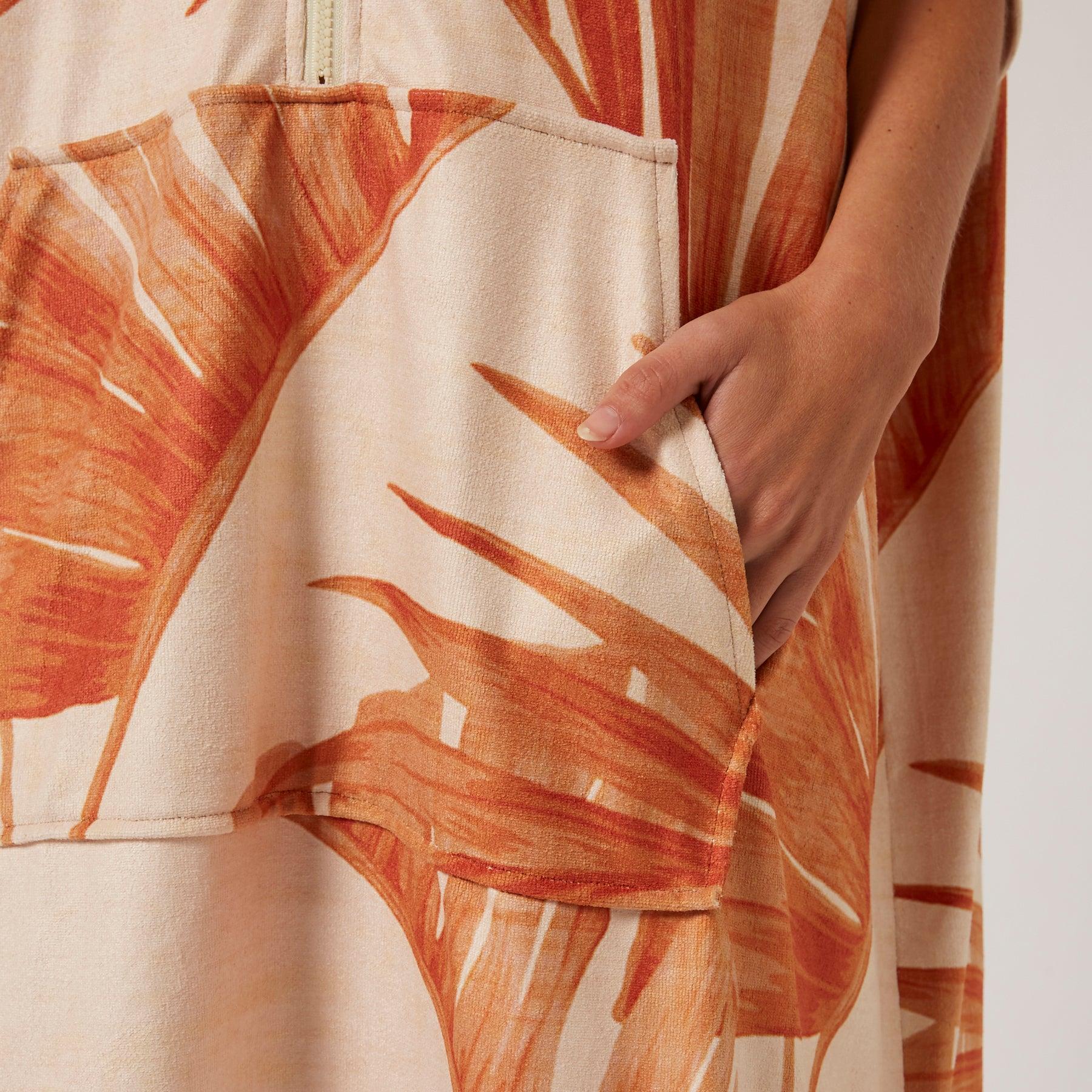 Palm Zip Hooded Poncho