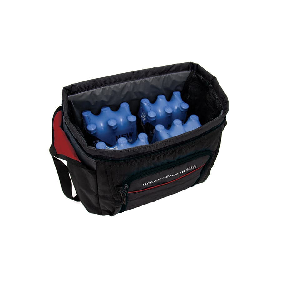 Cooler bag with bottles inside