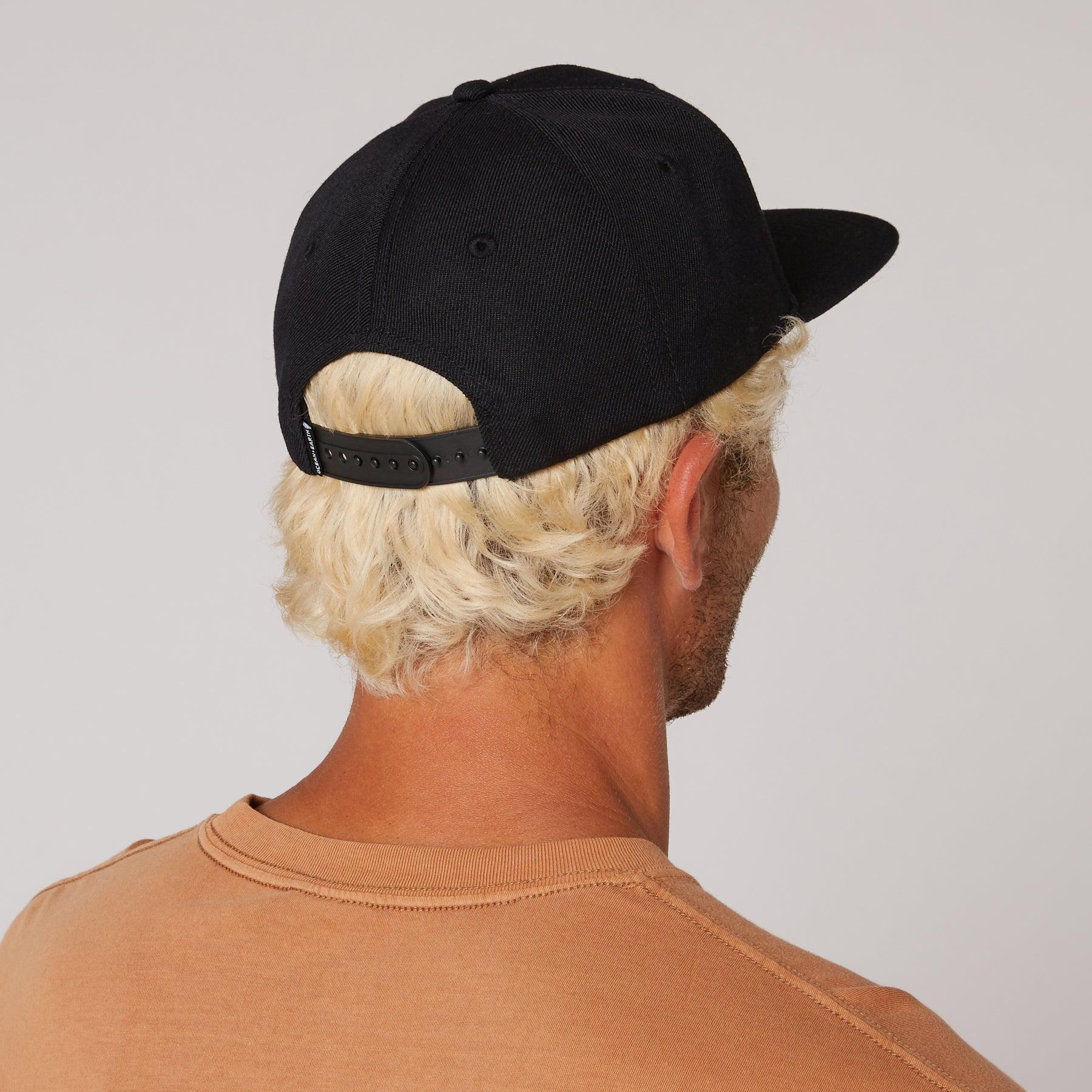 Black cap worn back