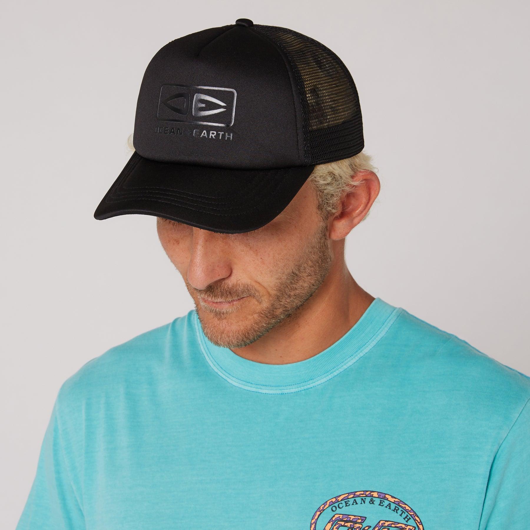 Black cap on person