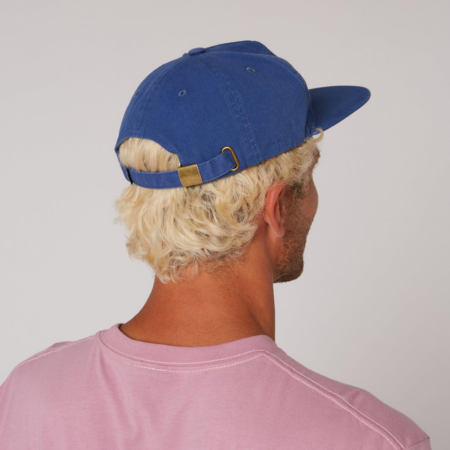 Back view of Denim Blue Nineties Wave Cap