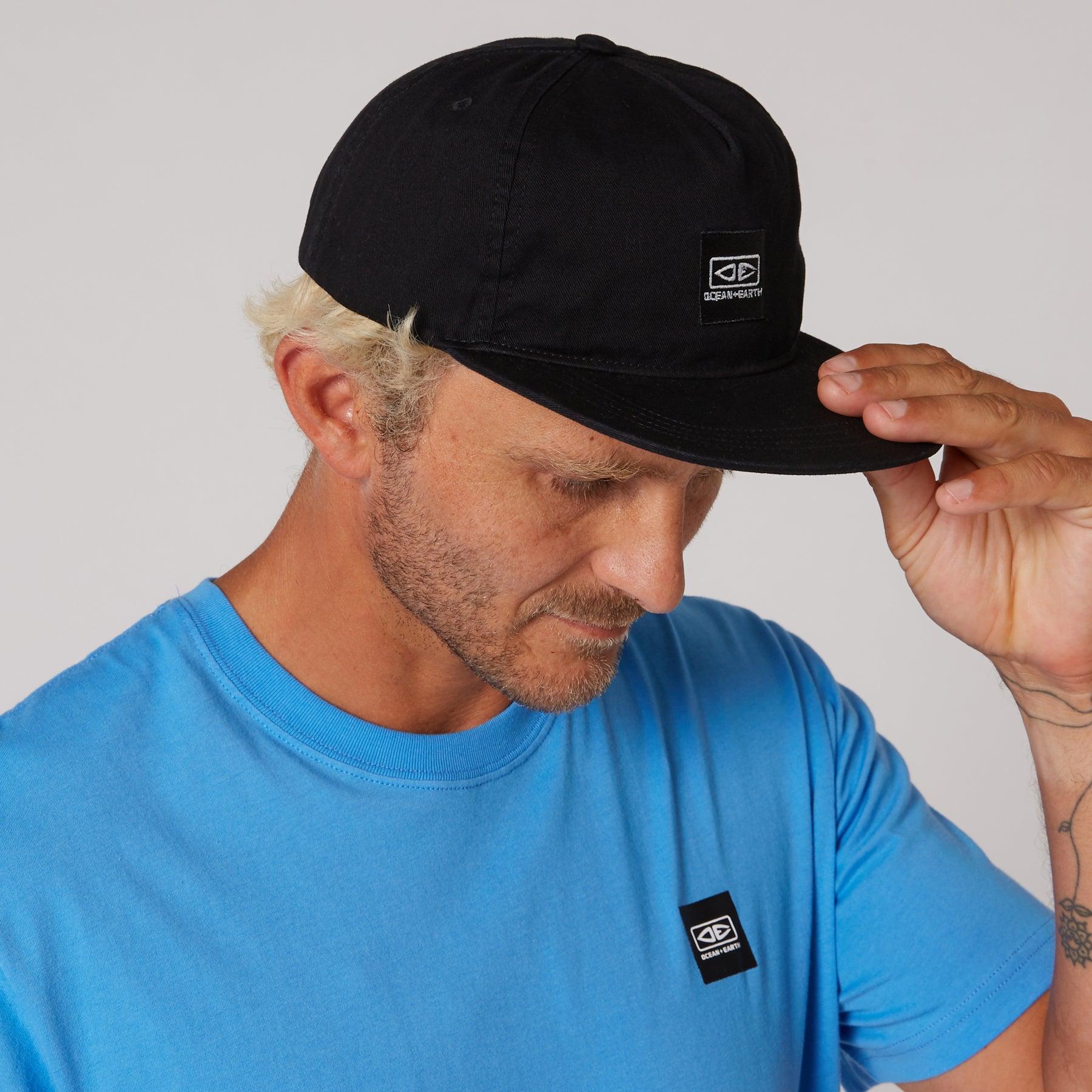 Black Corp Cap side view
