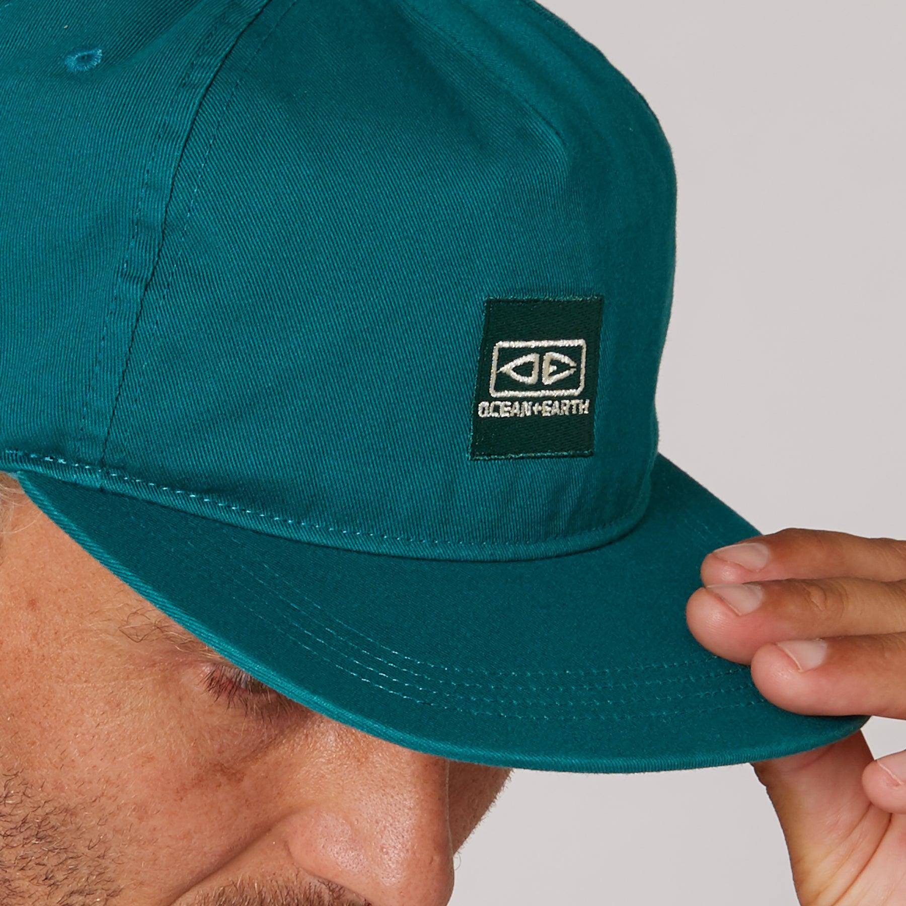 Teal Corp Cap side view