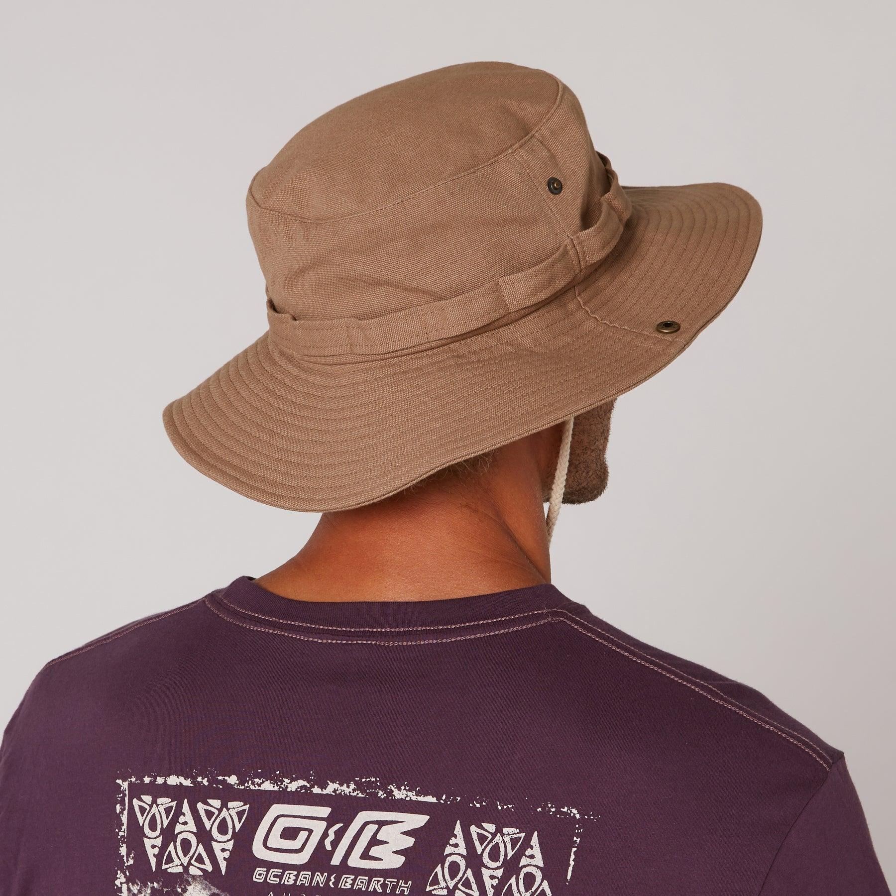 Wide Brim Hat on Model Front