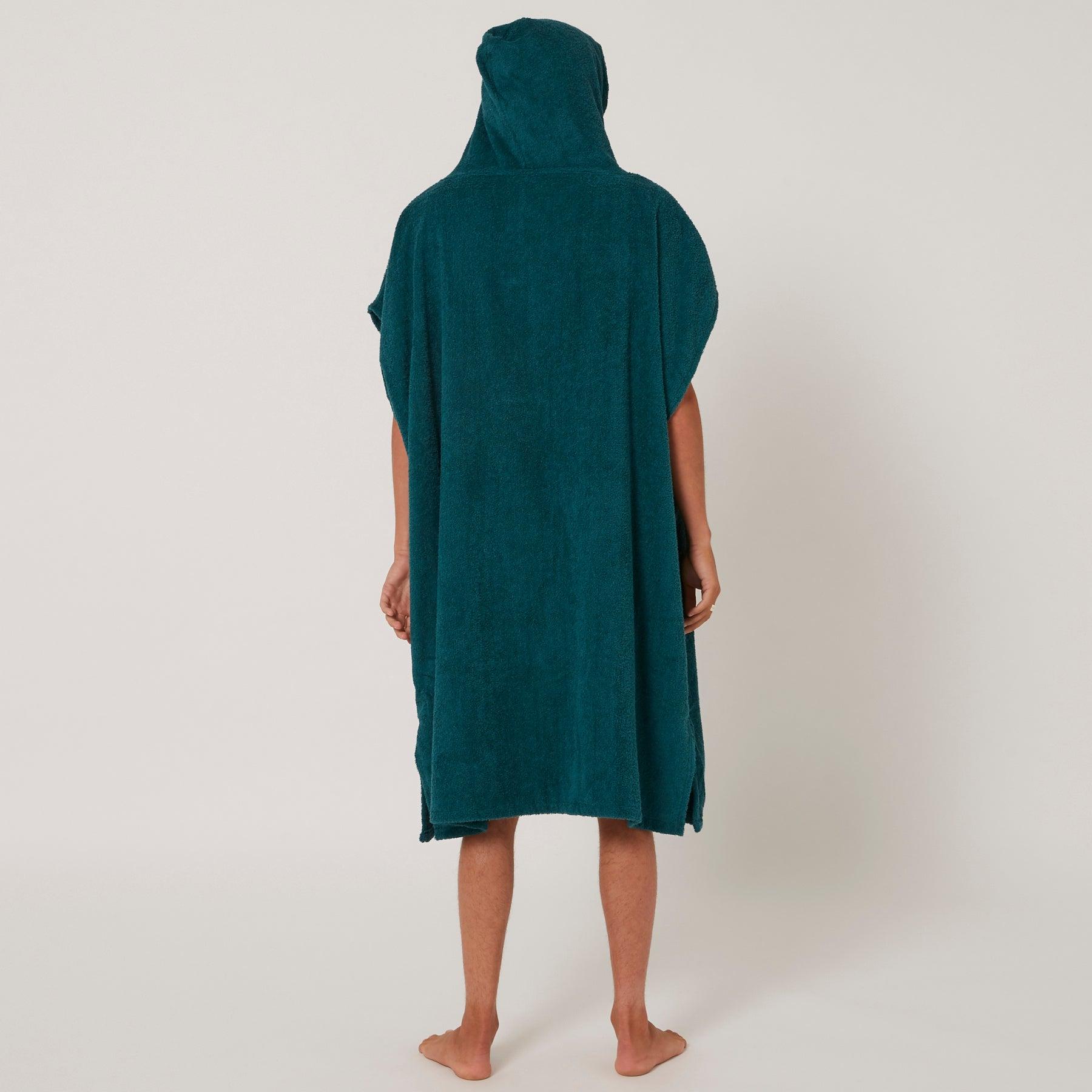 Mens Terry Hooded Poncho