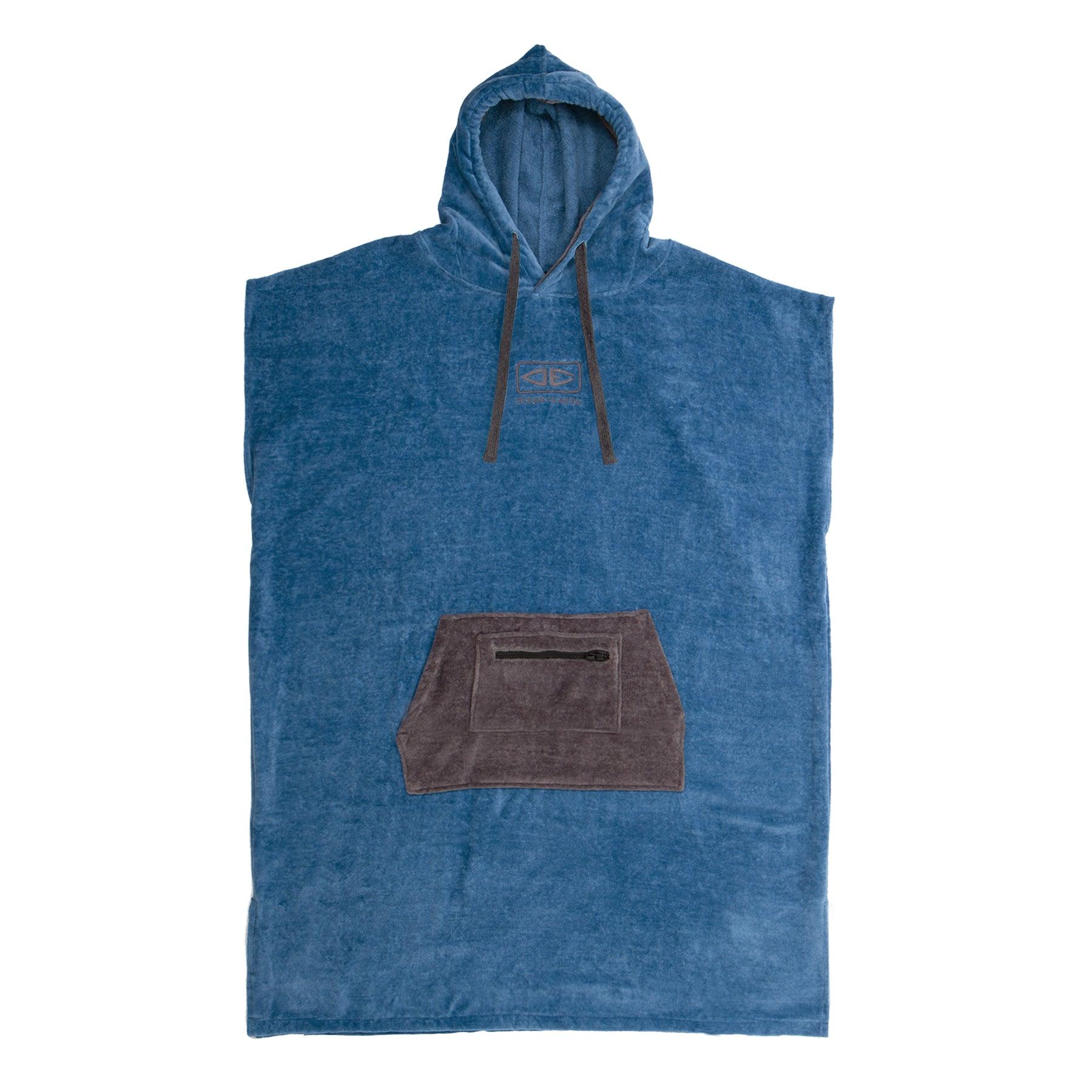 Mens Daybreak Hooded Poncho - Blue