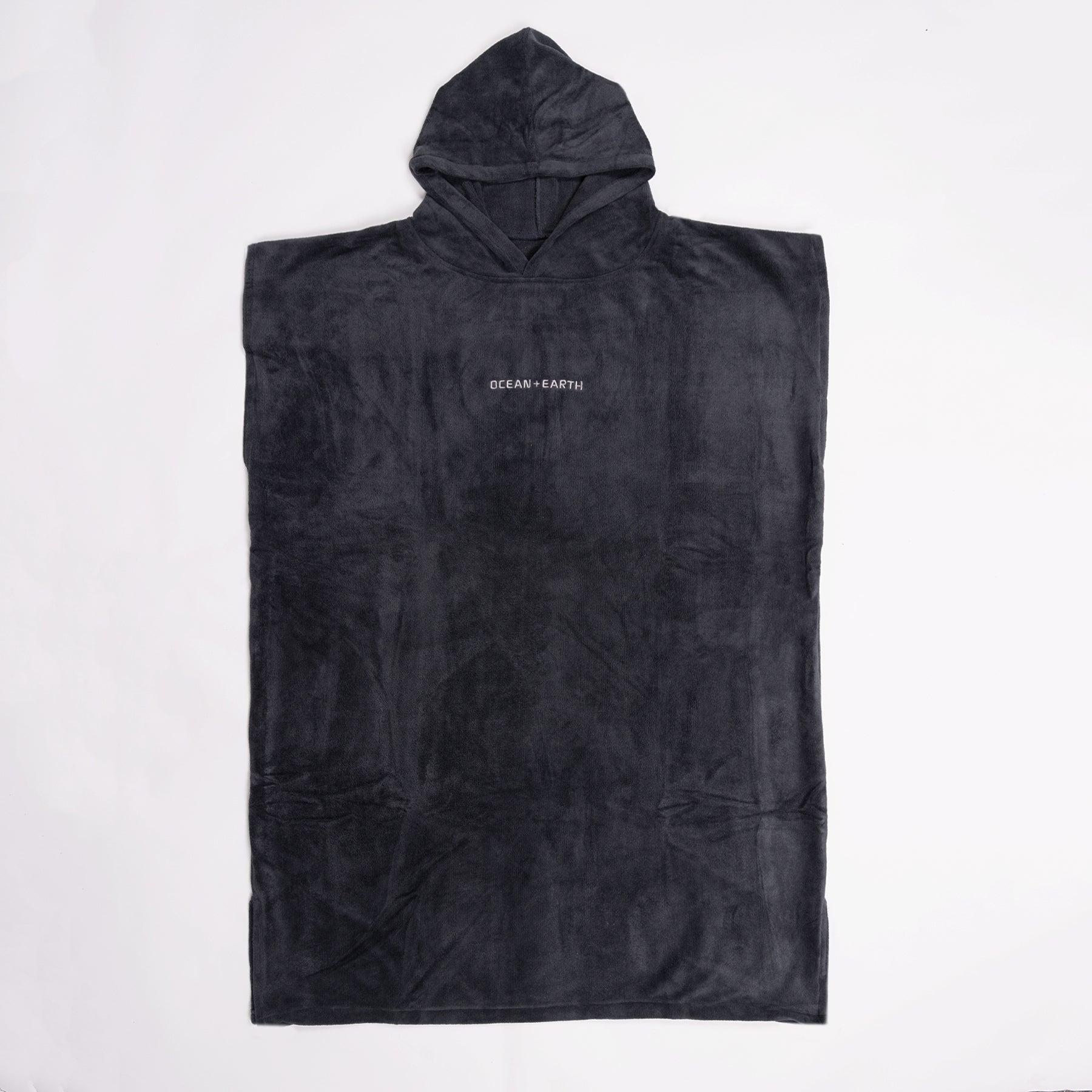 Dull Black Poncho Full View