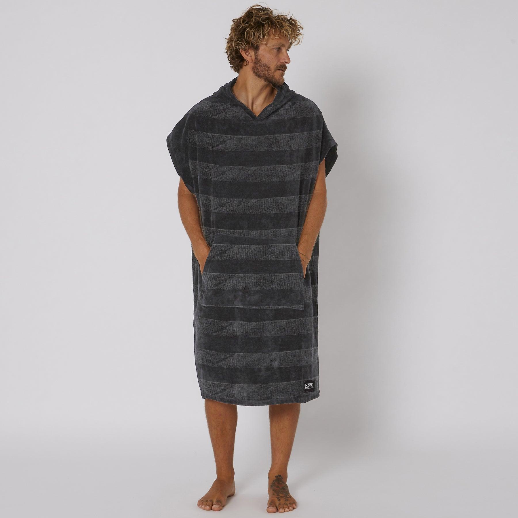 Charcoal Poncho Front View