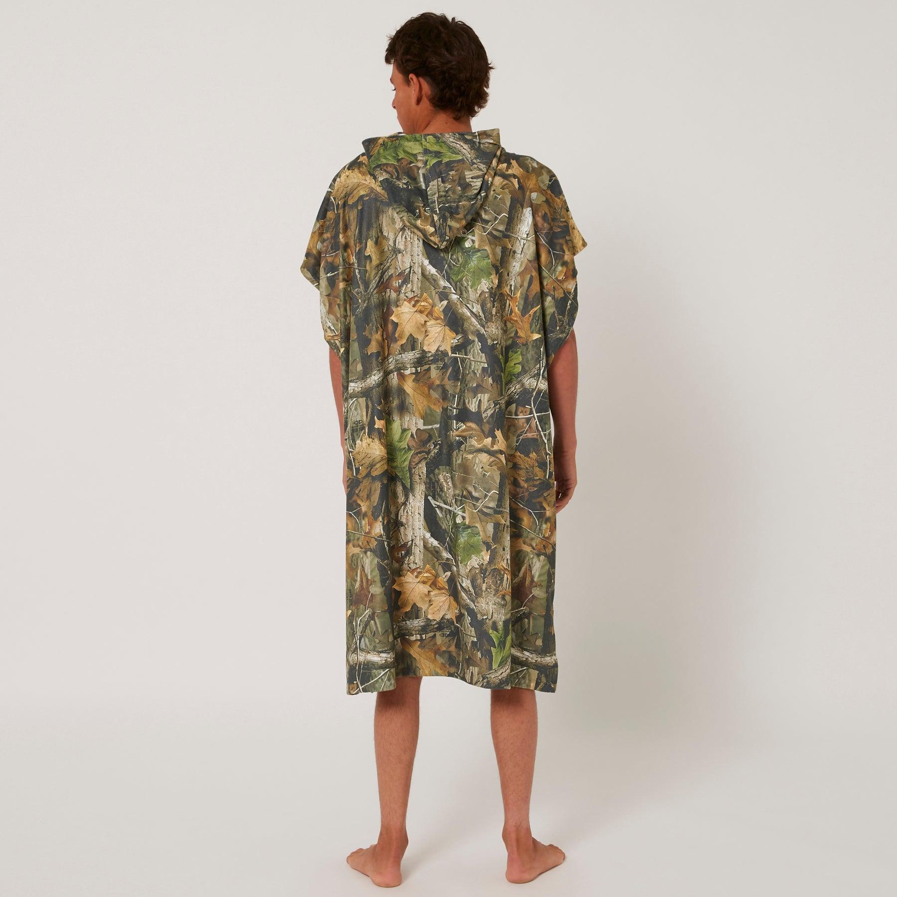 Real Camo Hooded Poncho