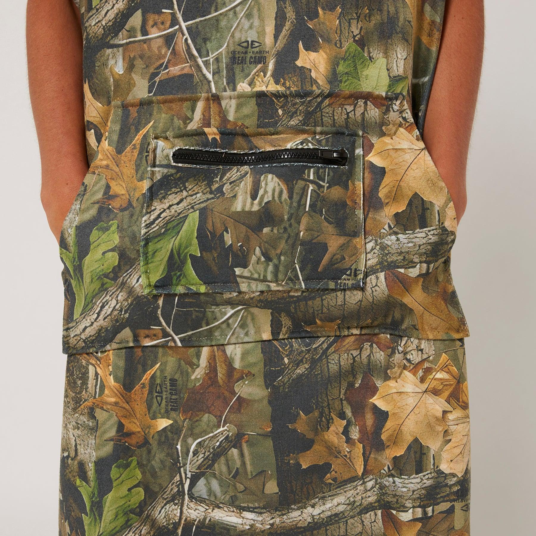 Youth Real Camo Hooded Poncho