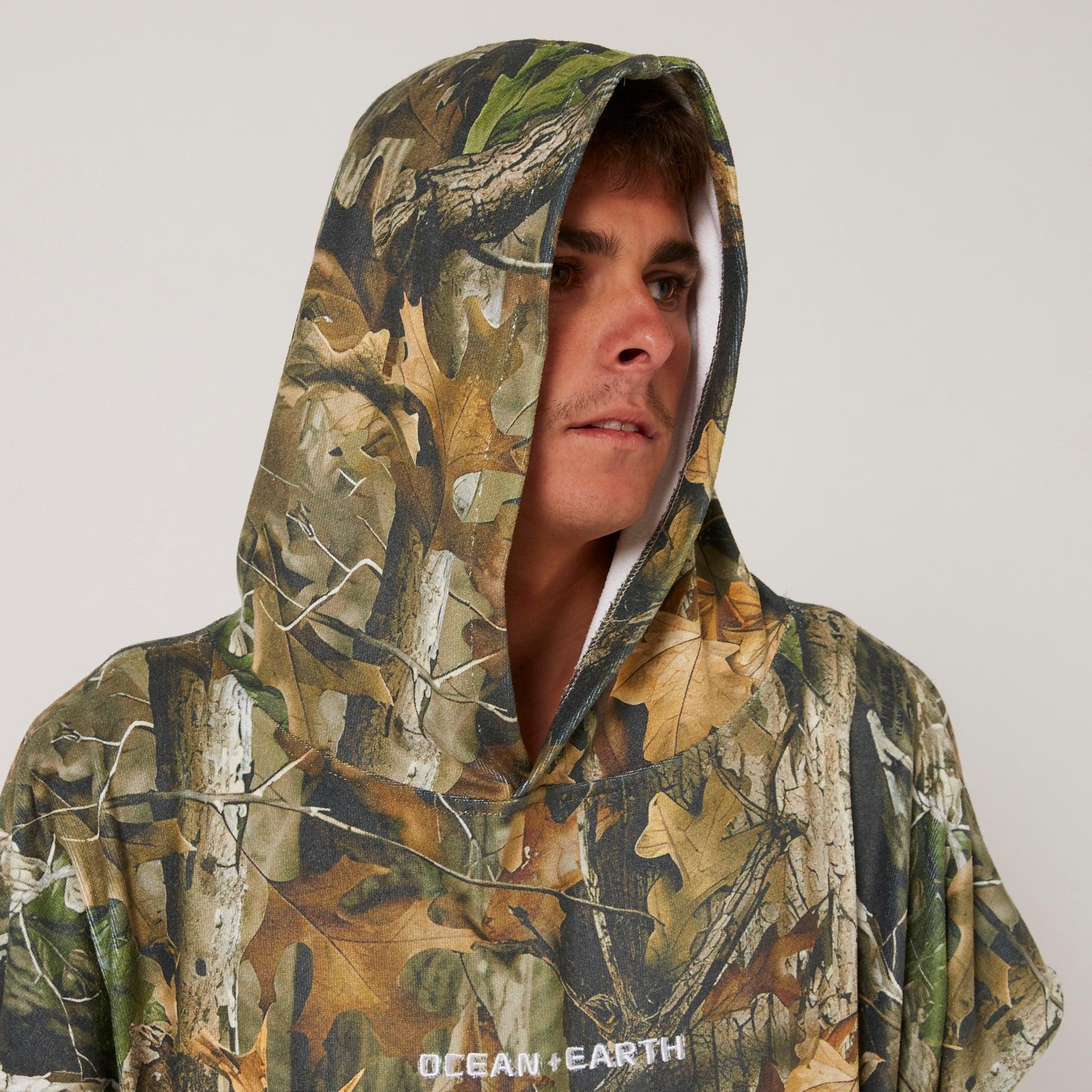 Real Camo Hooded Poncho
