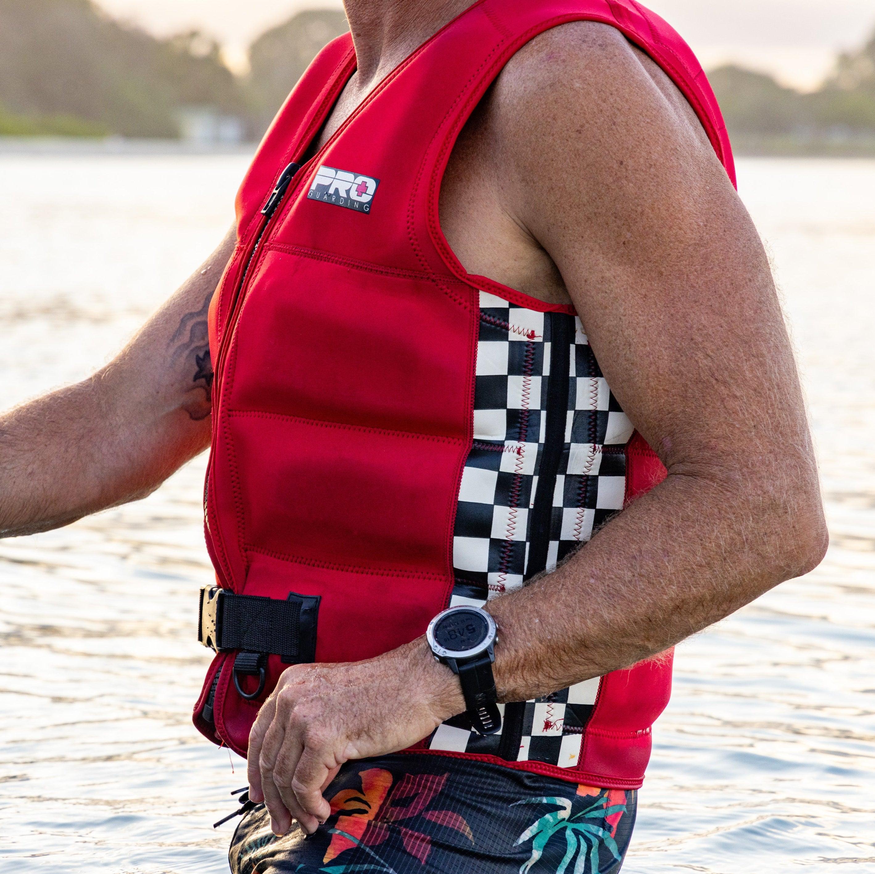 Jet Ski Life Vest - Solid Red