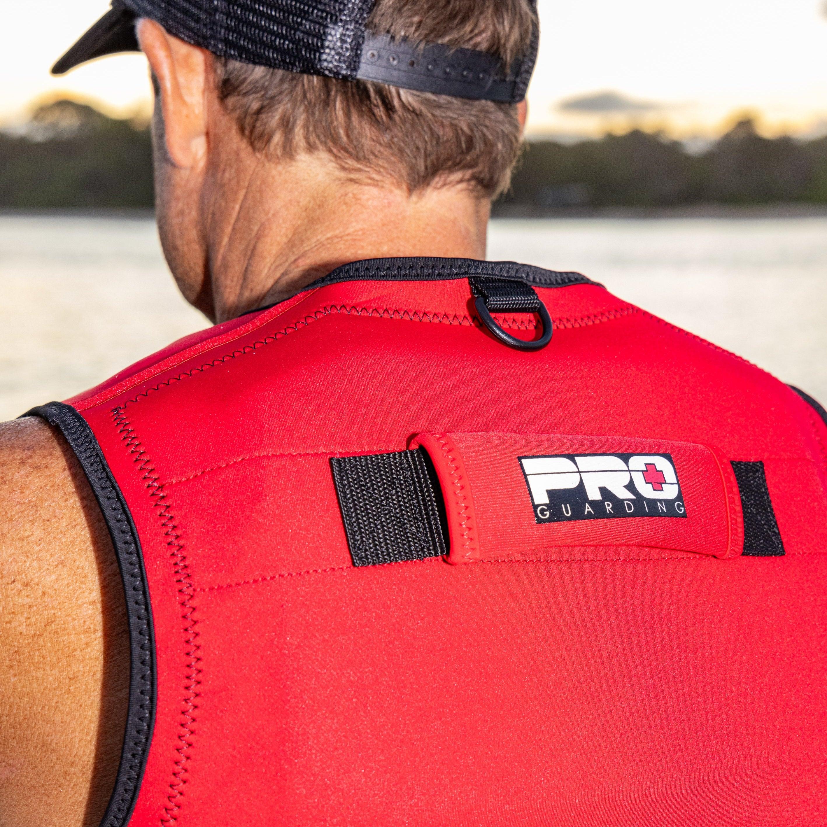 Jet Ski Life Vest - Black and Red