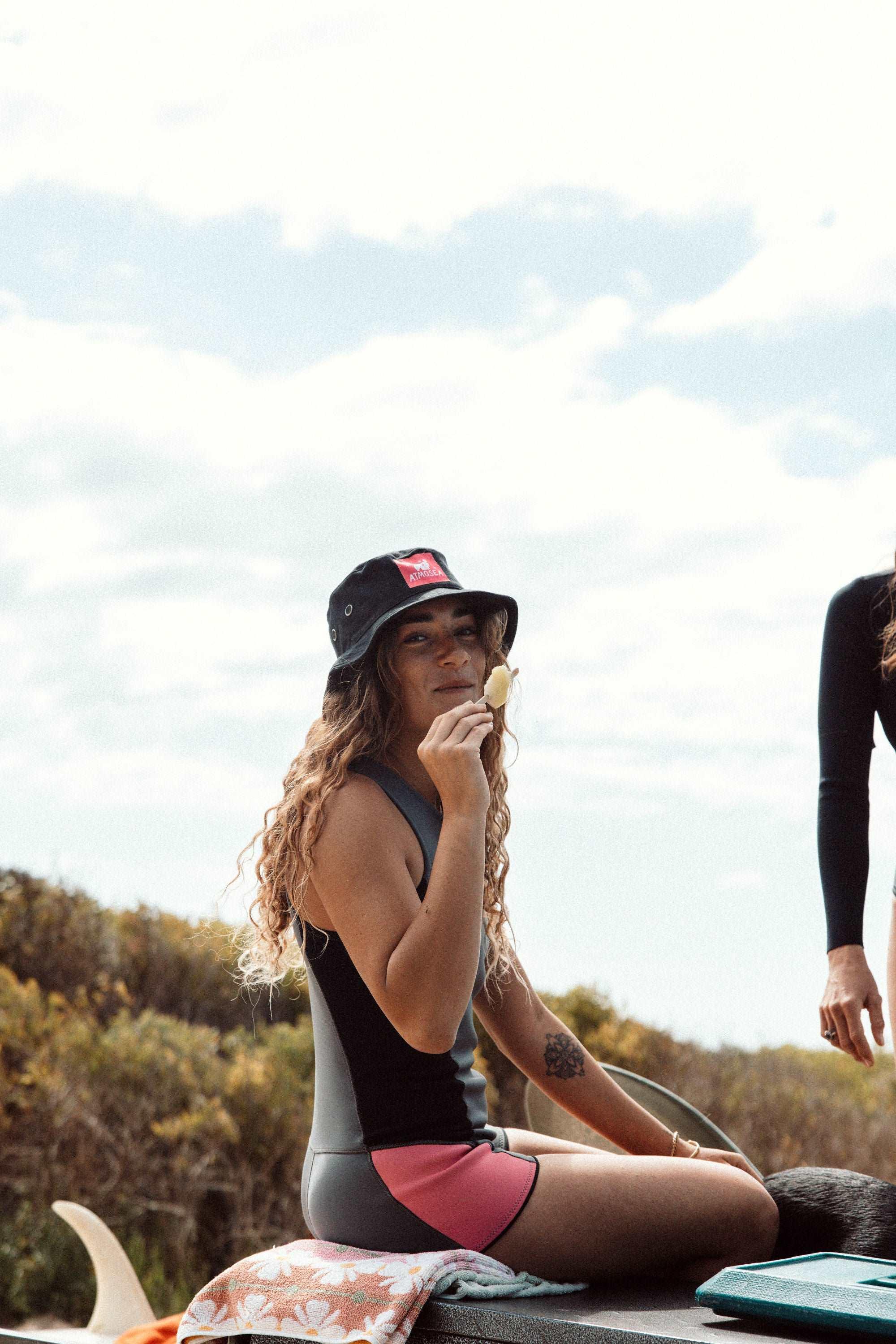 Hemp Bucket Surf Hat Black