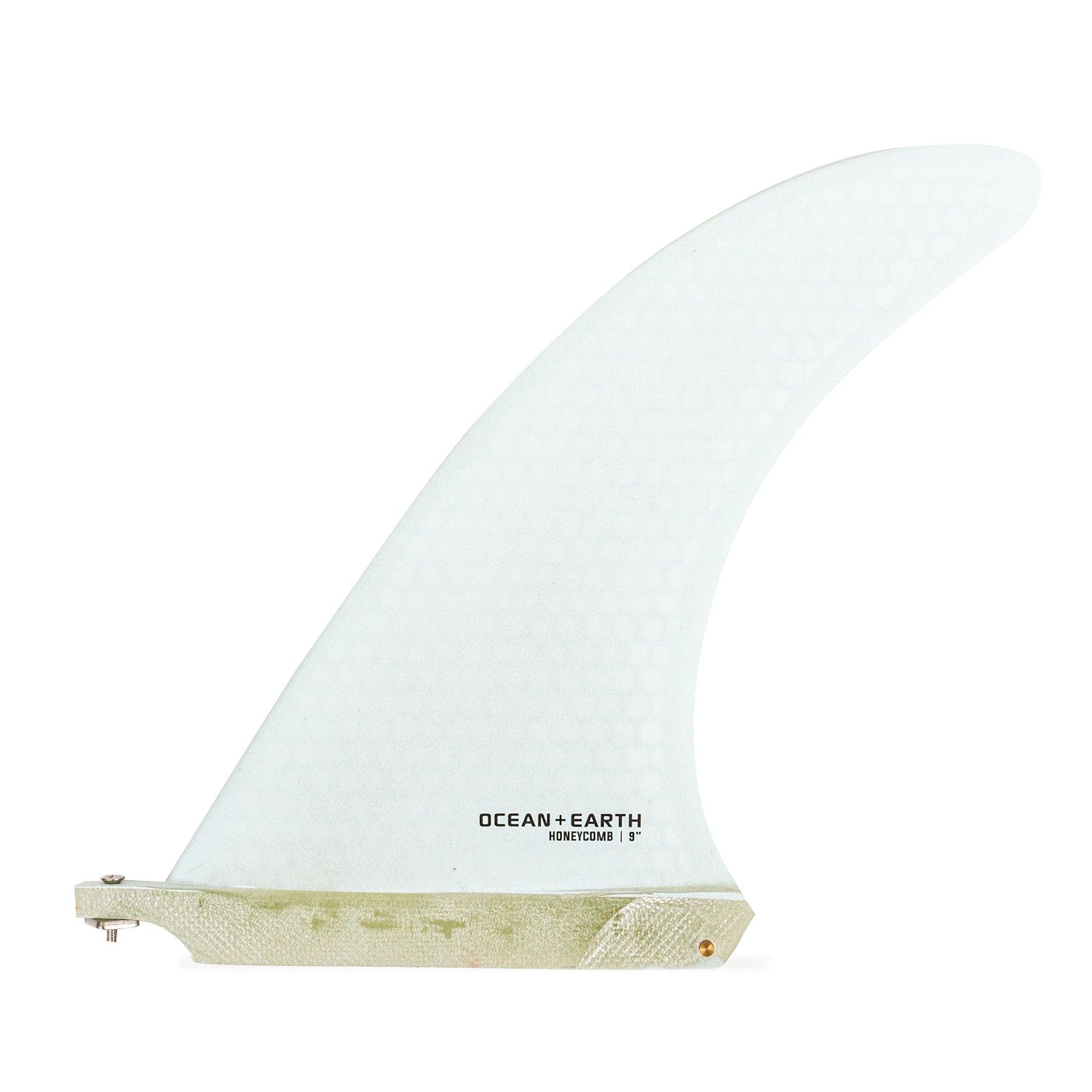 Honeycomb Single Longboard Fin - White